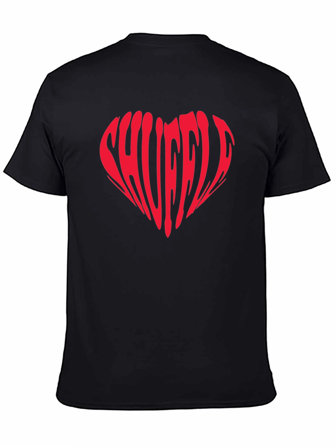 Shuffle Heart Graphic T-Shirt - Trendy Tee