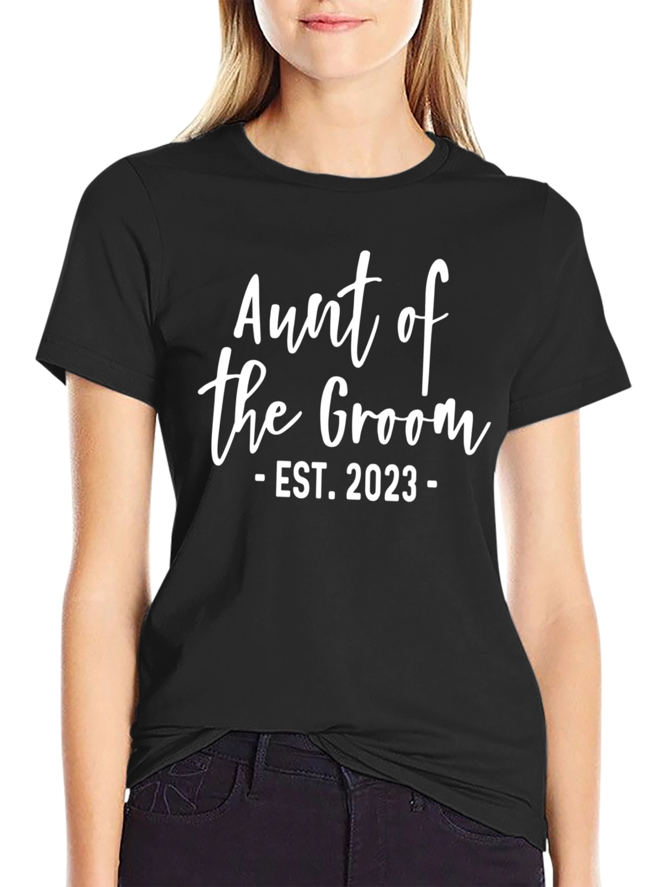 Aunt of the Groom EST. 2023 T-Shirt