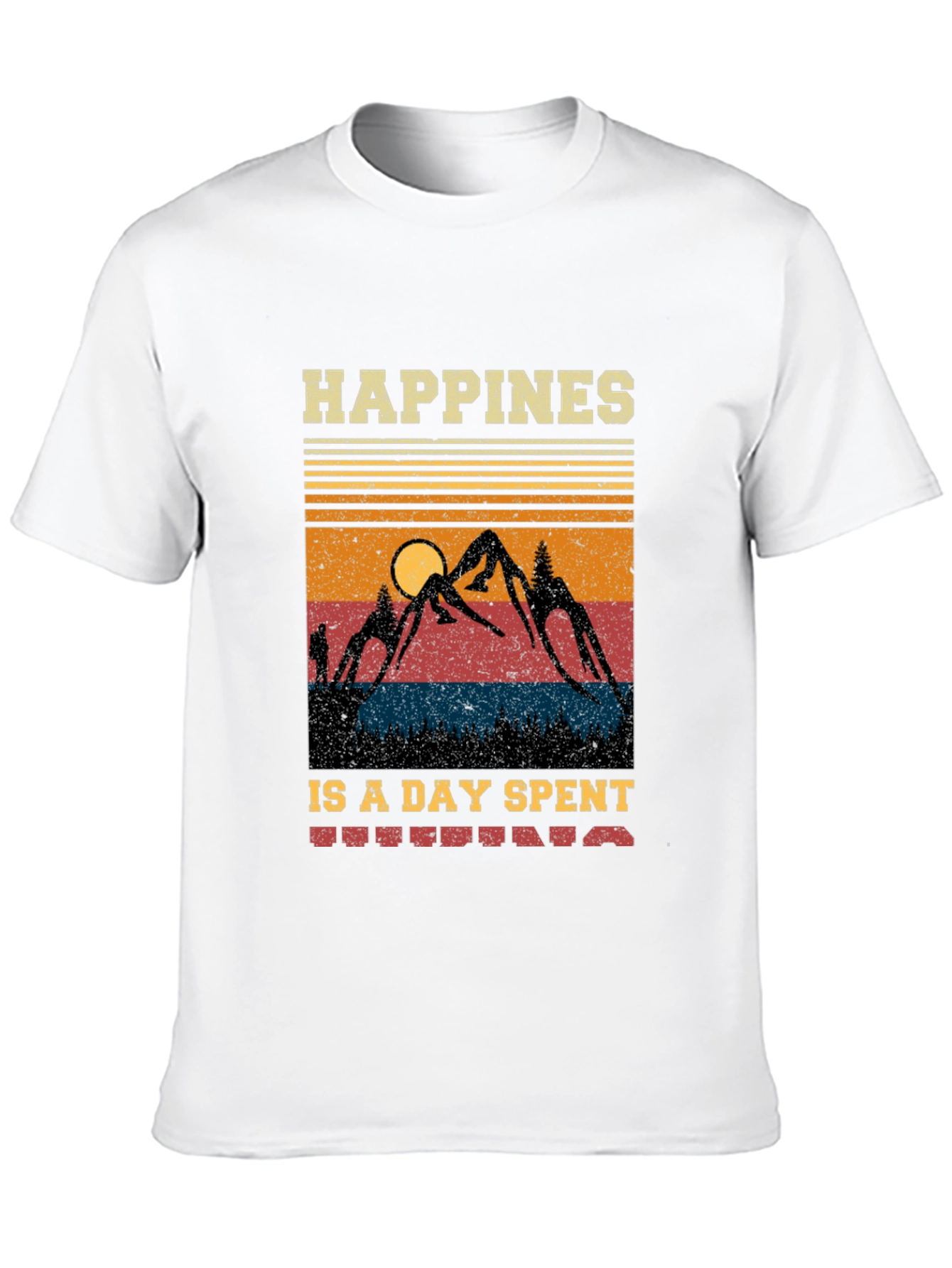 Hiking Adventure T-Shirt - Mountain Scene