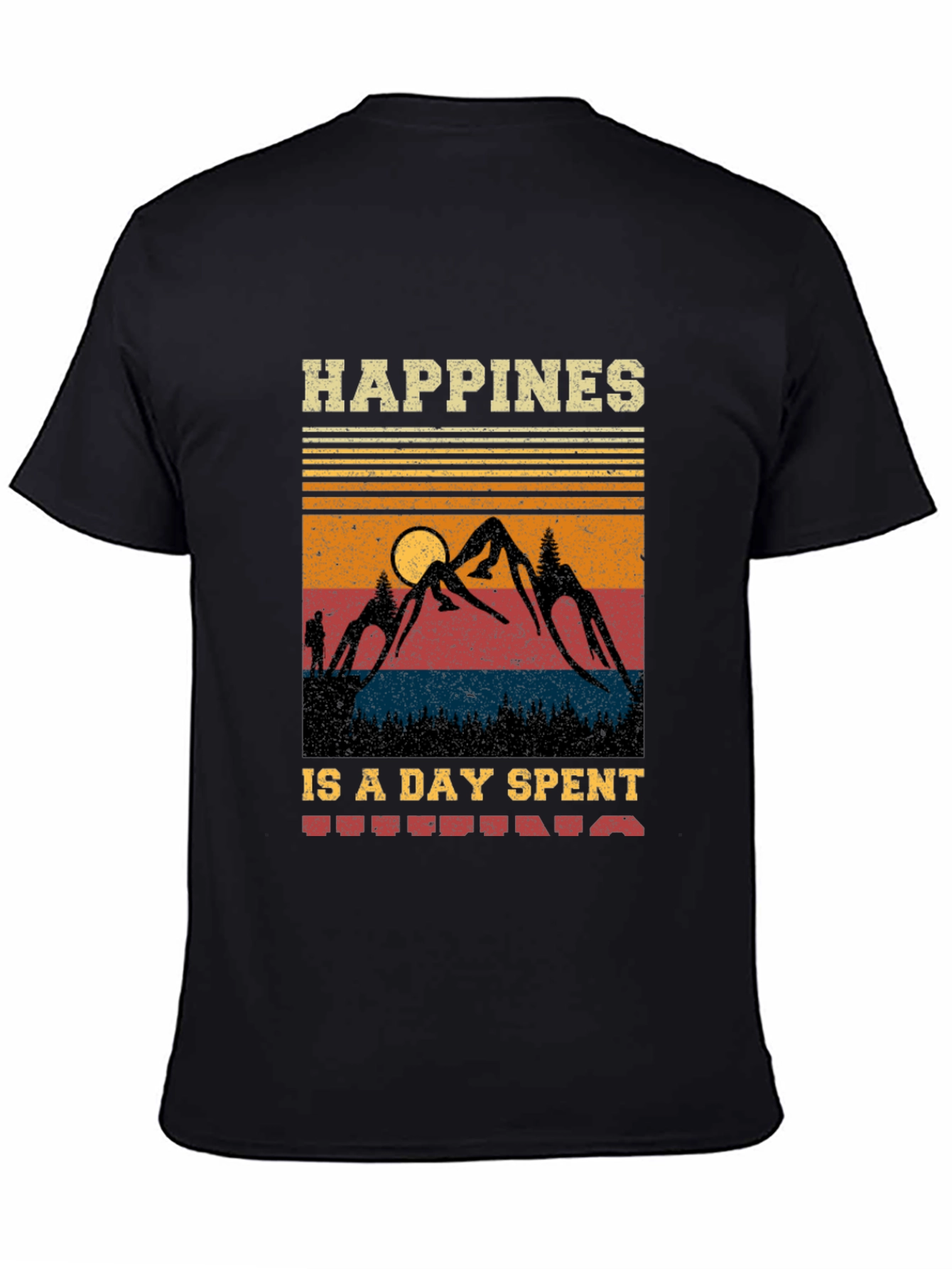 Hiking Adventure T-Shirt - Mountain Scene