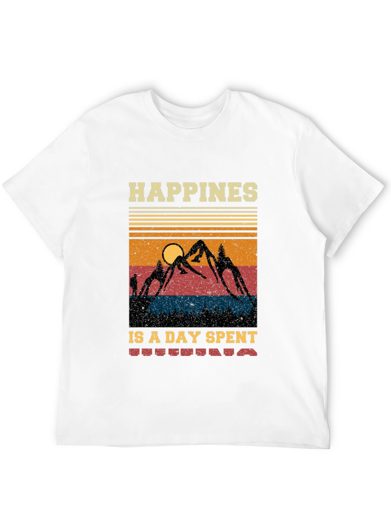 Hiking Adventure T-Shirt - Mountain Scene