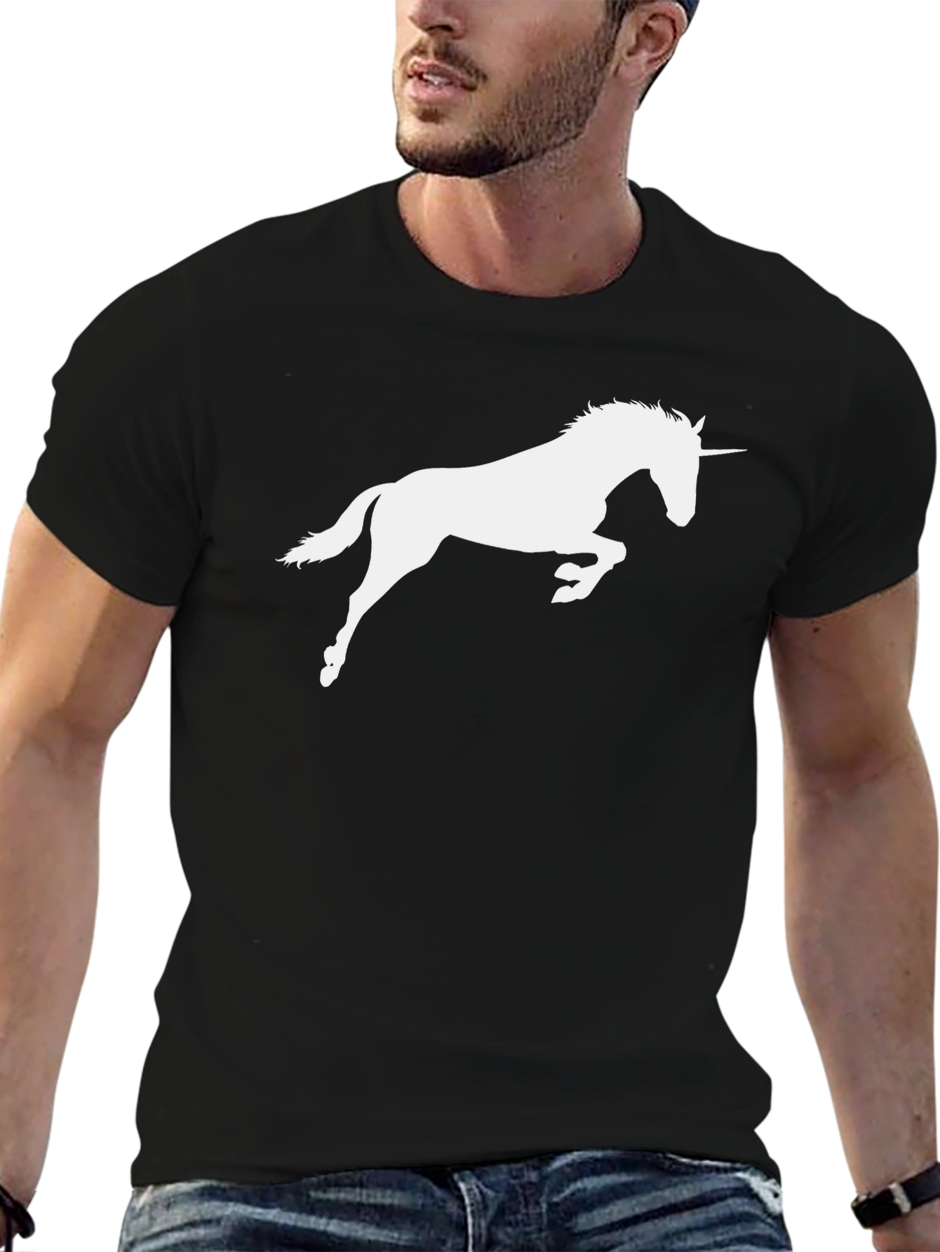 Unicorn Graphic Tee - Black