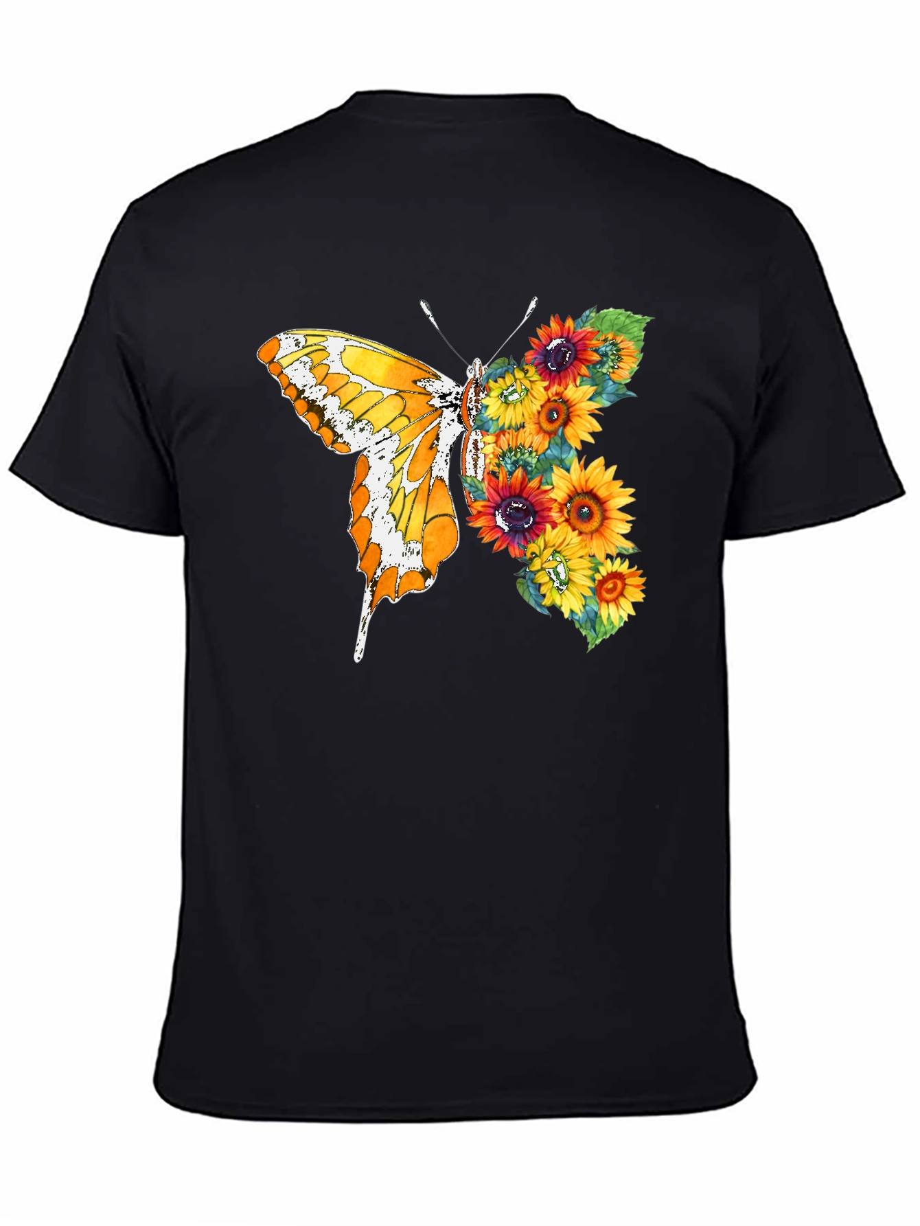 Butterfly Sunflower Graphic Tee