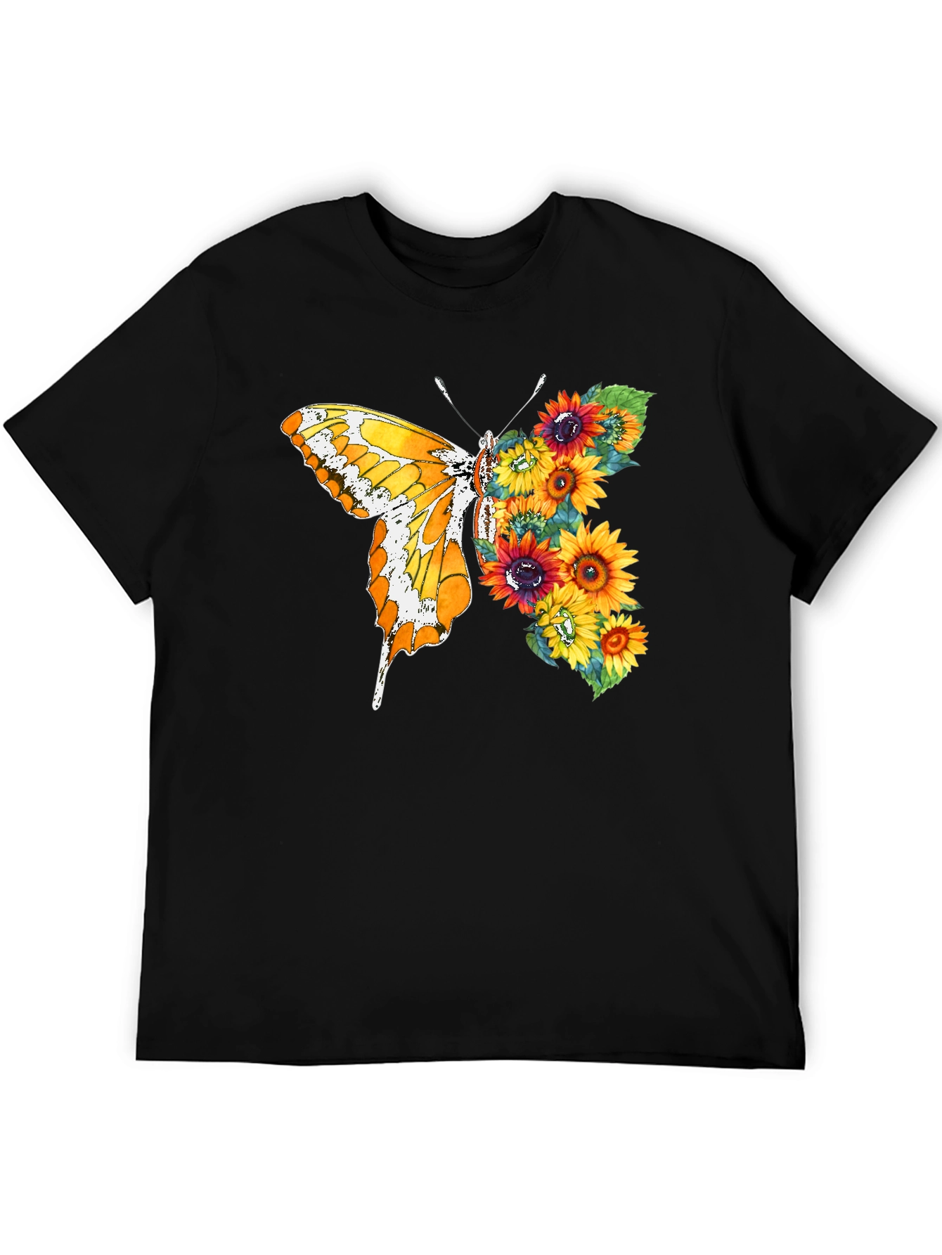 Butterfly Sunflower Graphic Tee