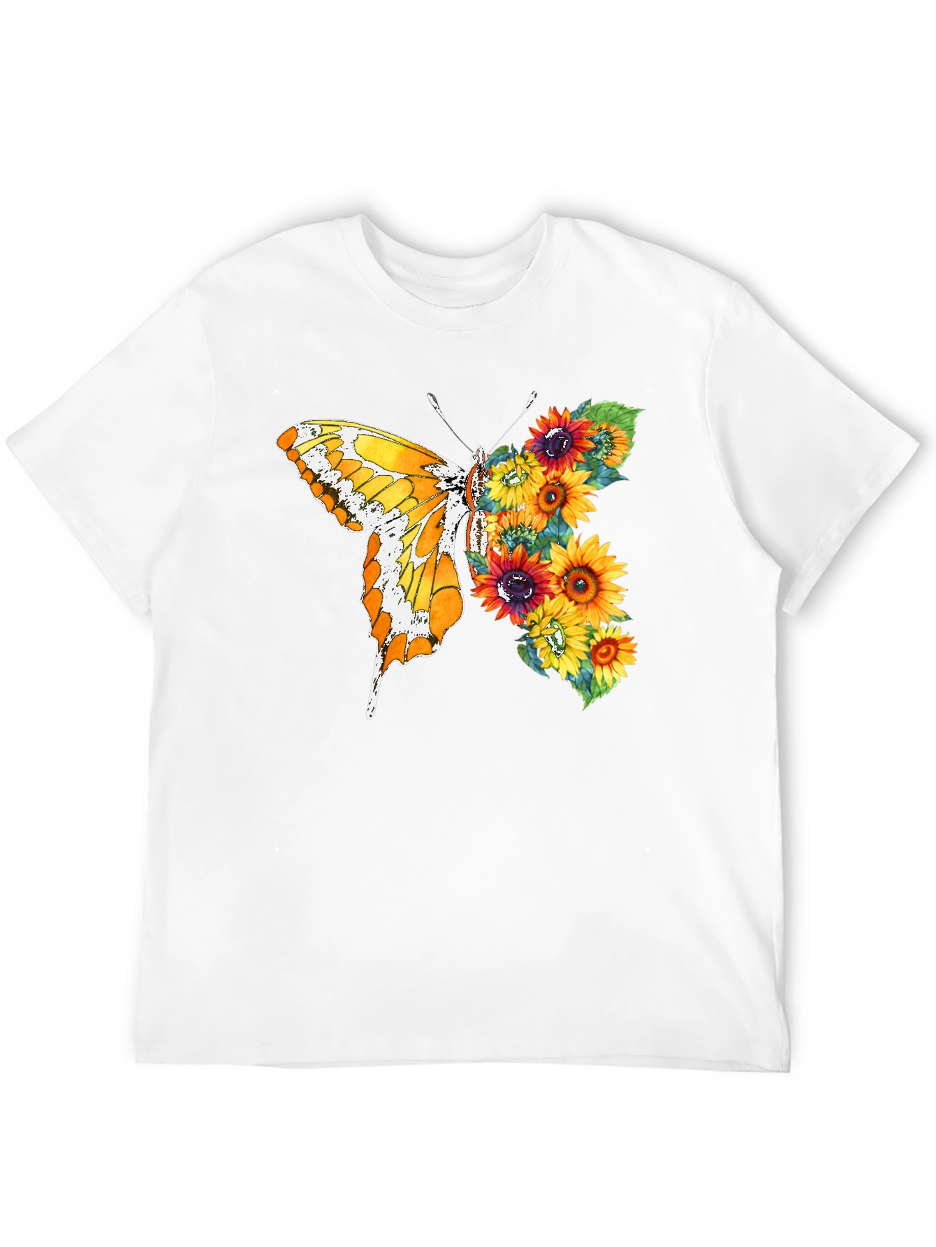 Butterfly Sunflower Graphic Tee