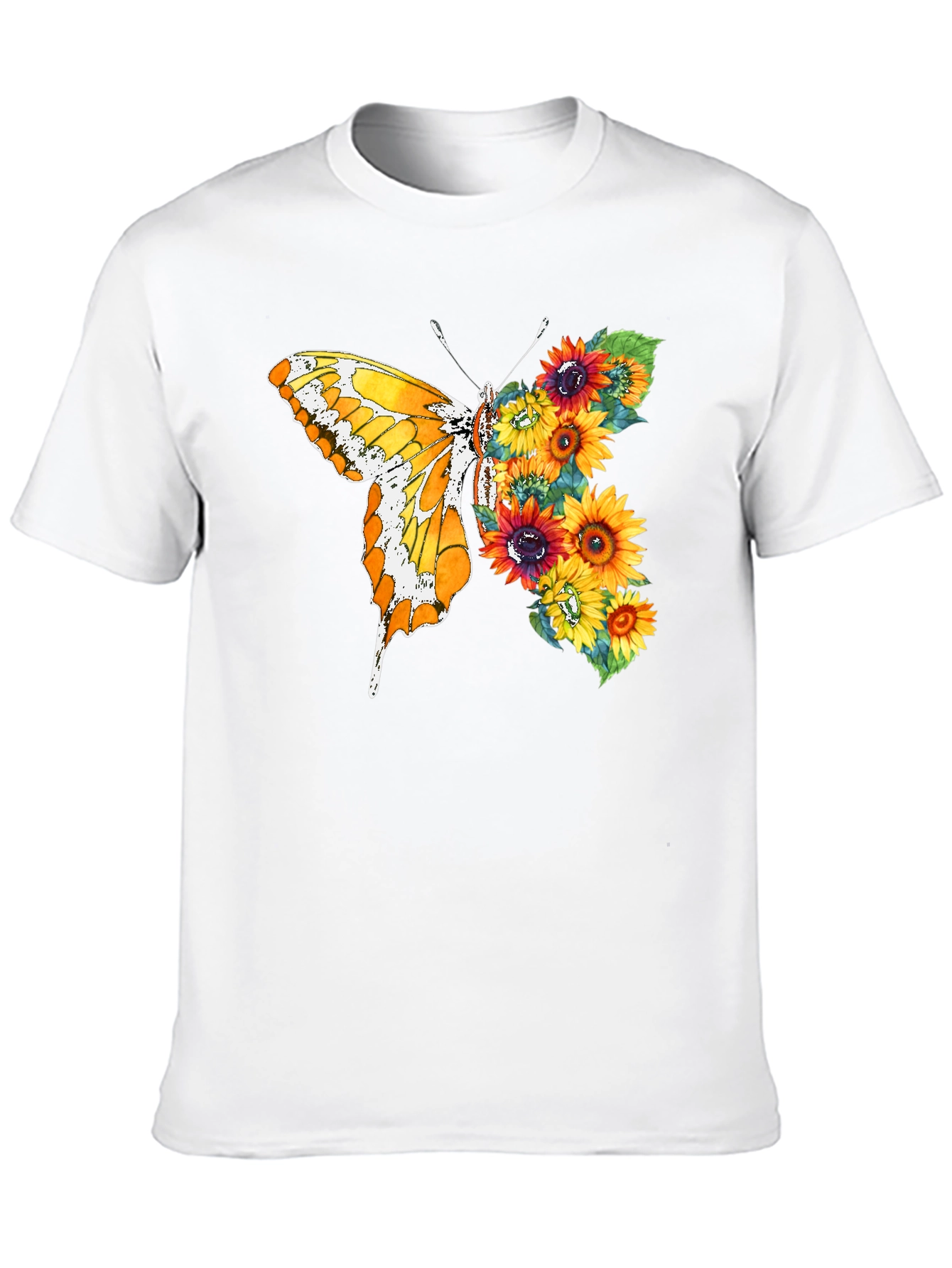 Butterfly Sunflower Graphic Tee