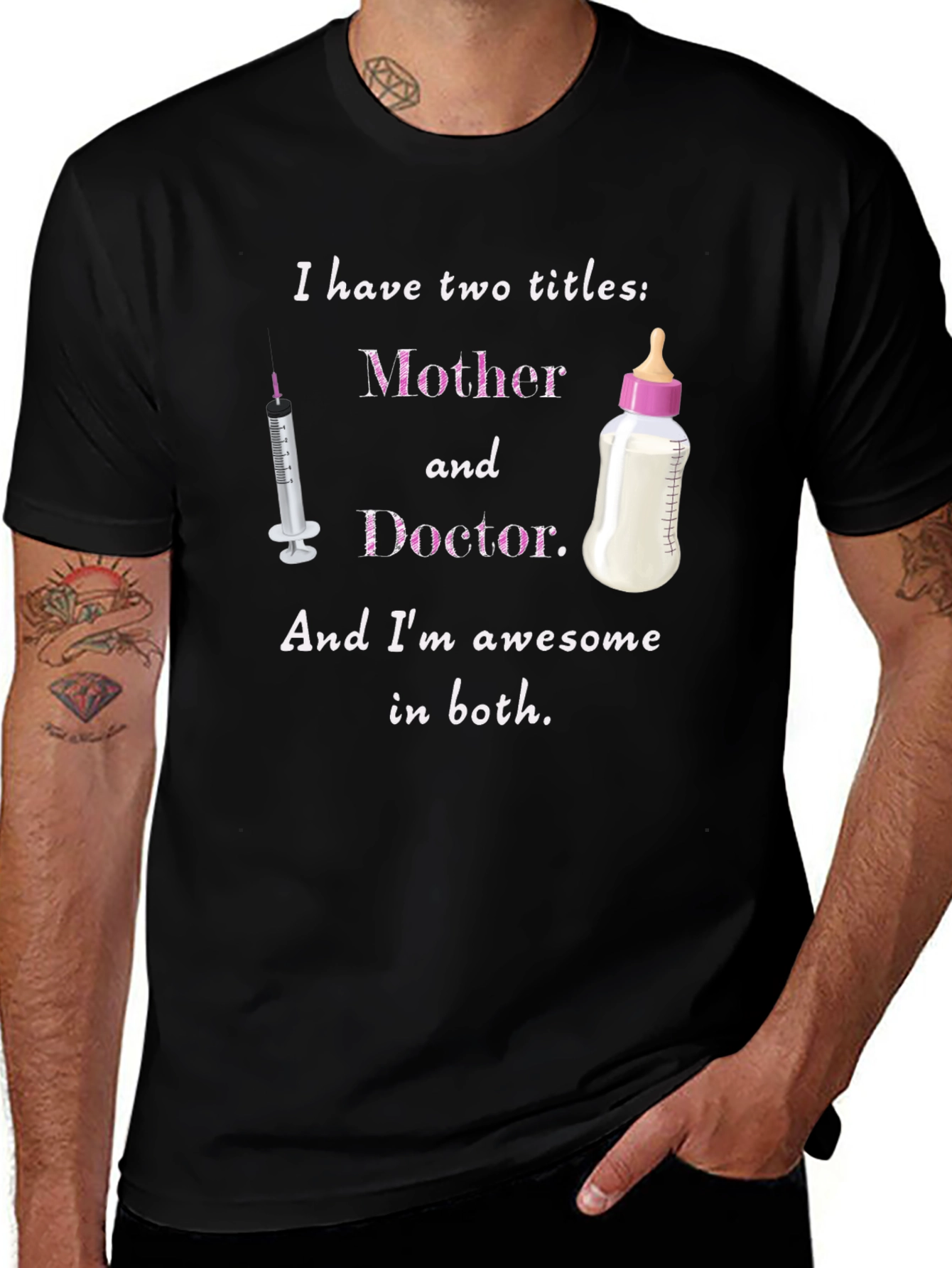 Mother & Doctor T-Shirt - Awesome Mom Tee