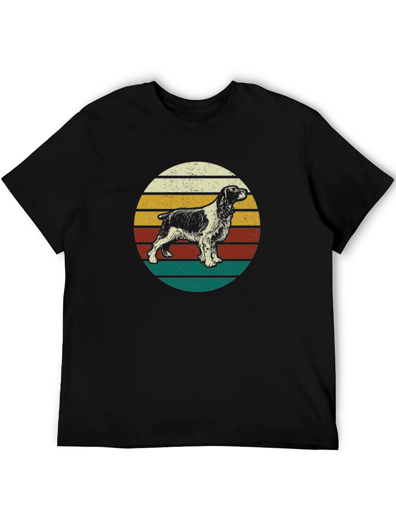 Retro Springer Spaniel T-Shirt - Dog Lover Tee
