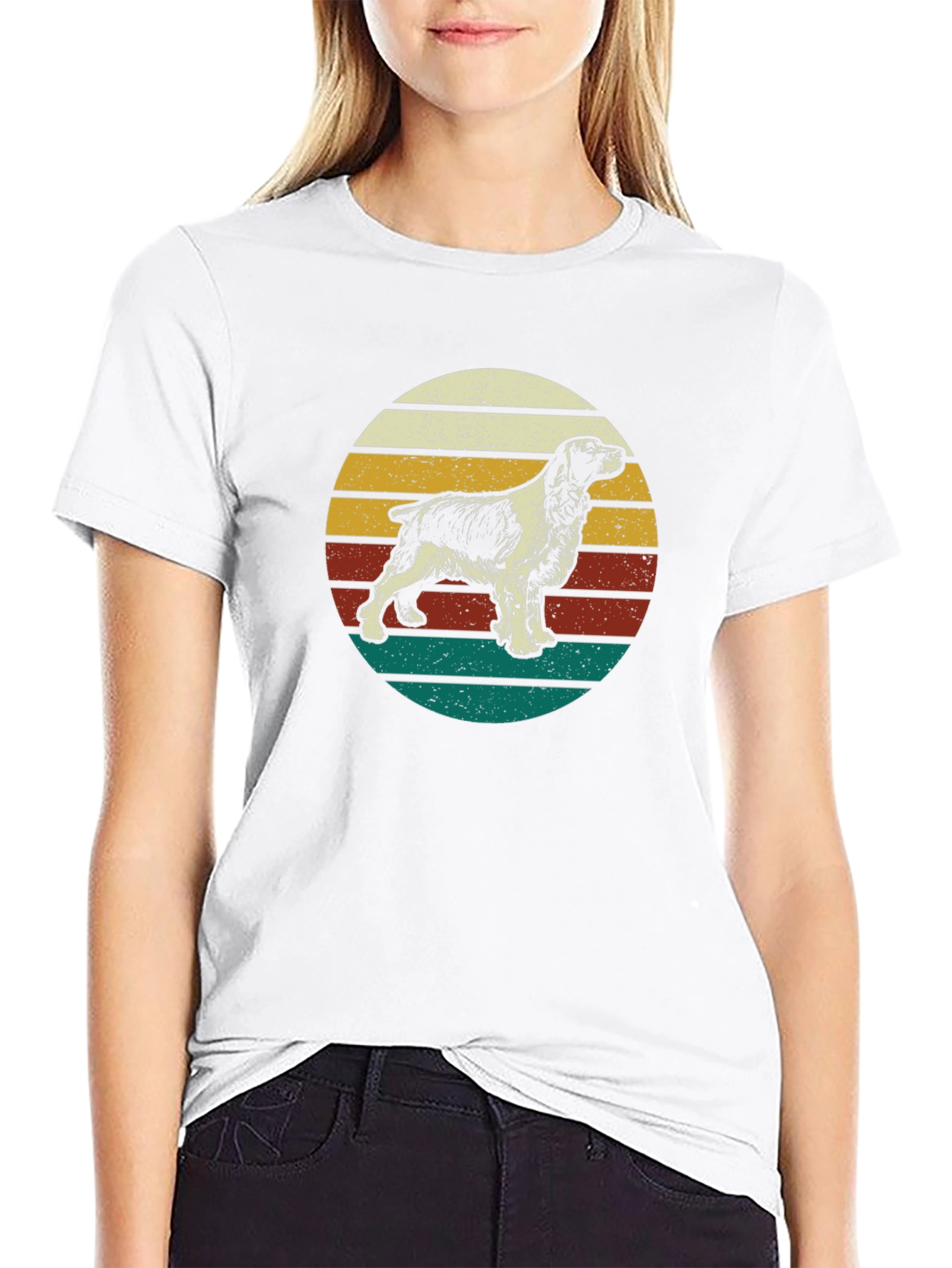 Retro Springer Spaniel T-Shirt - Dog Lover Tee