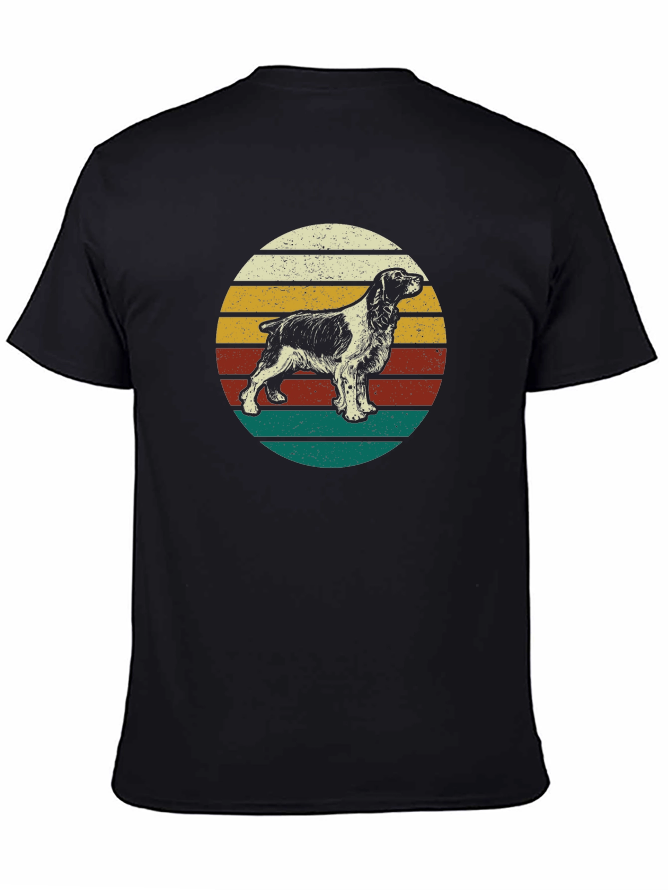 Retro Springer Spaniel T-Shirt - Dog Lover Tee