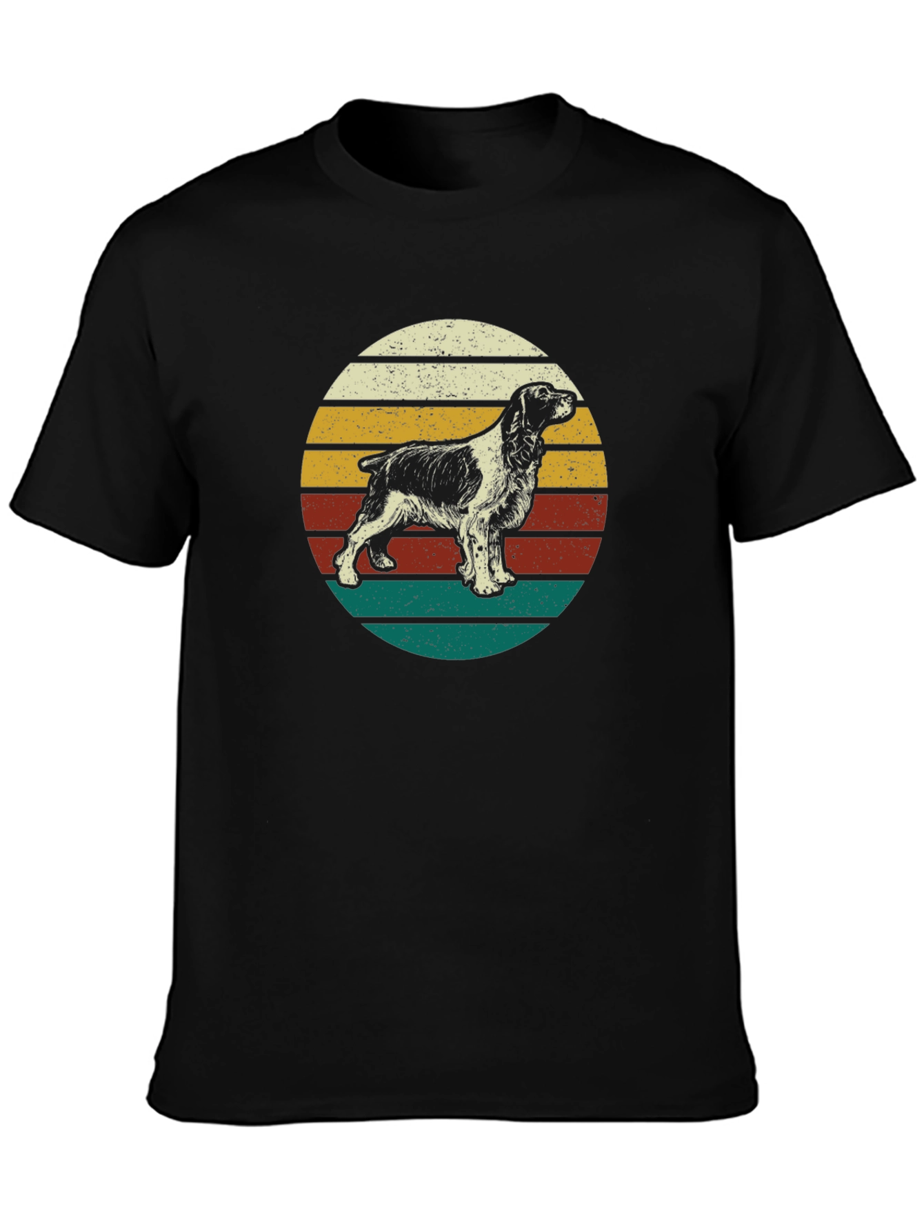 Retro Springer Spaniel T-Shirt - Dog Lover Tee