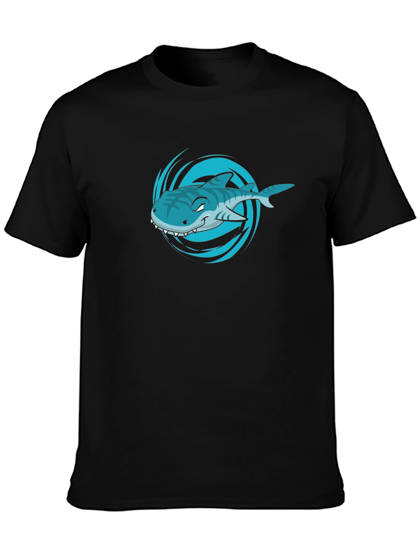 Shark Graphic T-Shirt - Mens Black Tee