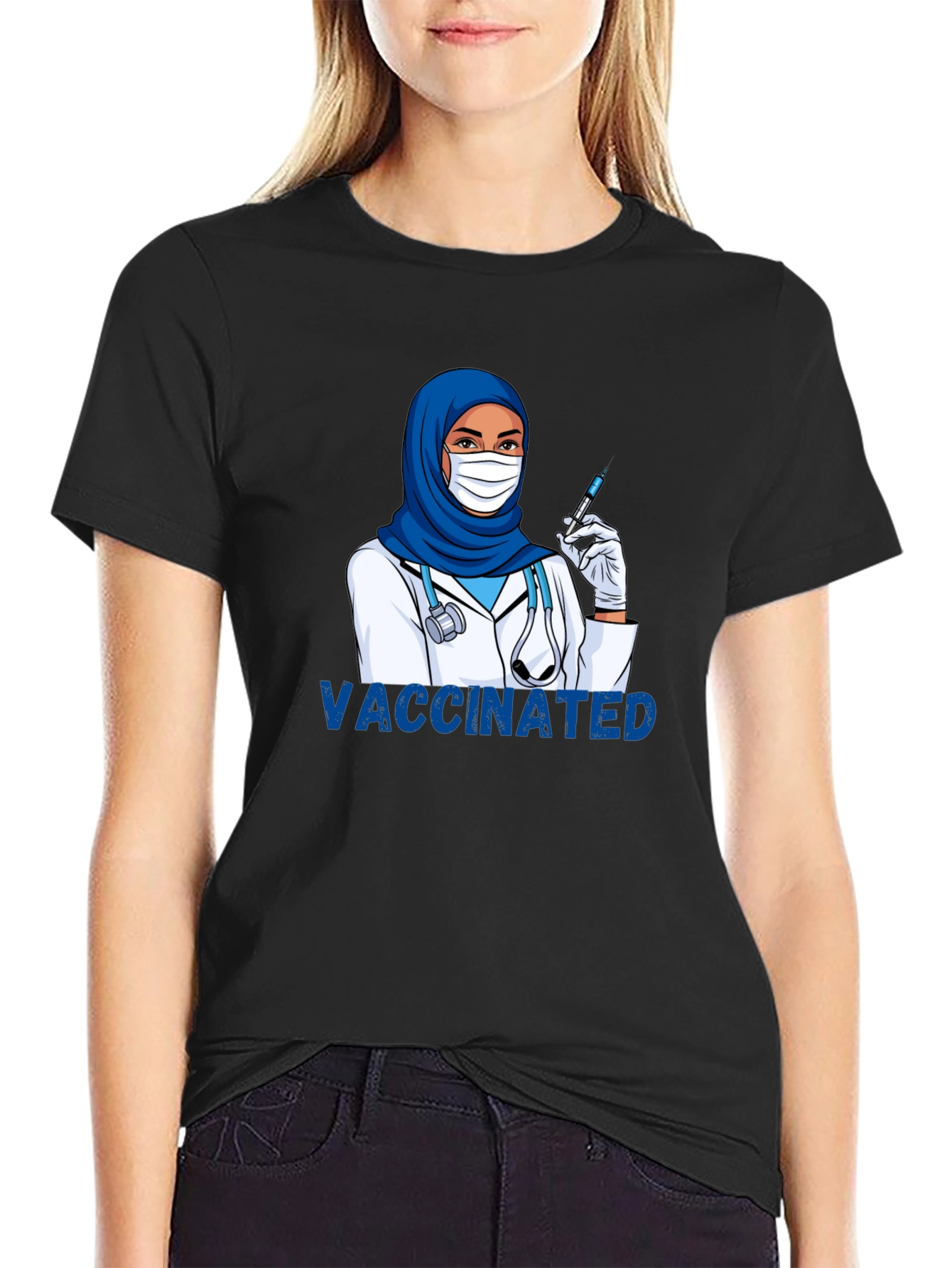 Vaccinated Muslim Doctor T-Shirt