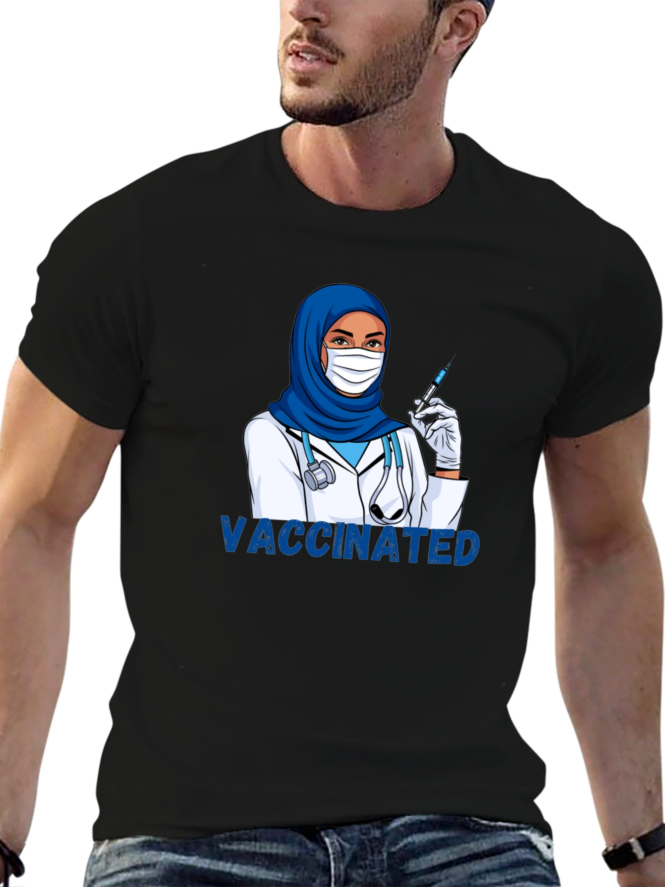 Vaccinated Muslim Doctor T-Shirt
