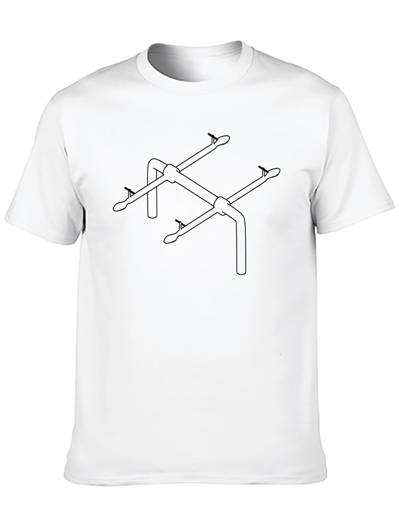 Seesaw Graphic Tee - Minimalist Playful Design