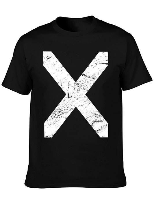 Grunge X Graphic T-Shirt - Black