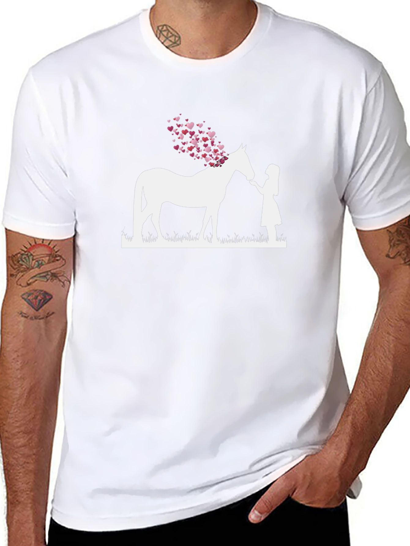 Horse & Girl Heart T-Shirt