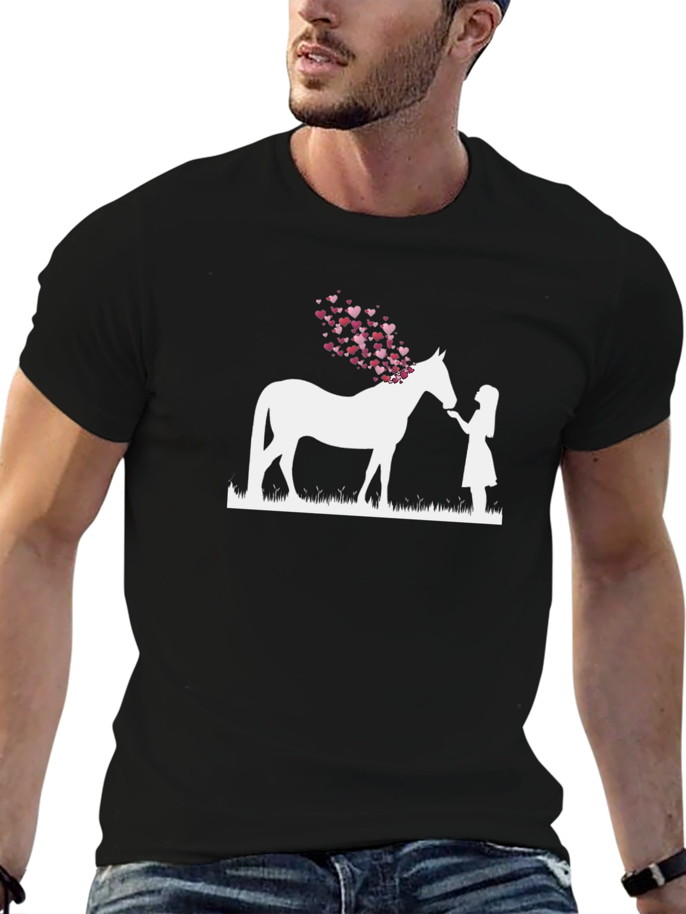 Horse & Girl Heart T-Shirt