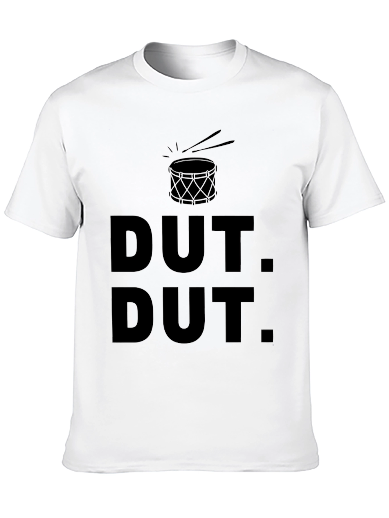 Dut Dut Drum T-Shirt - Black Crew Neck