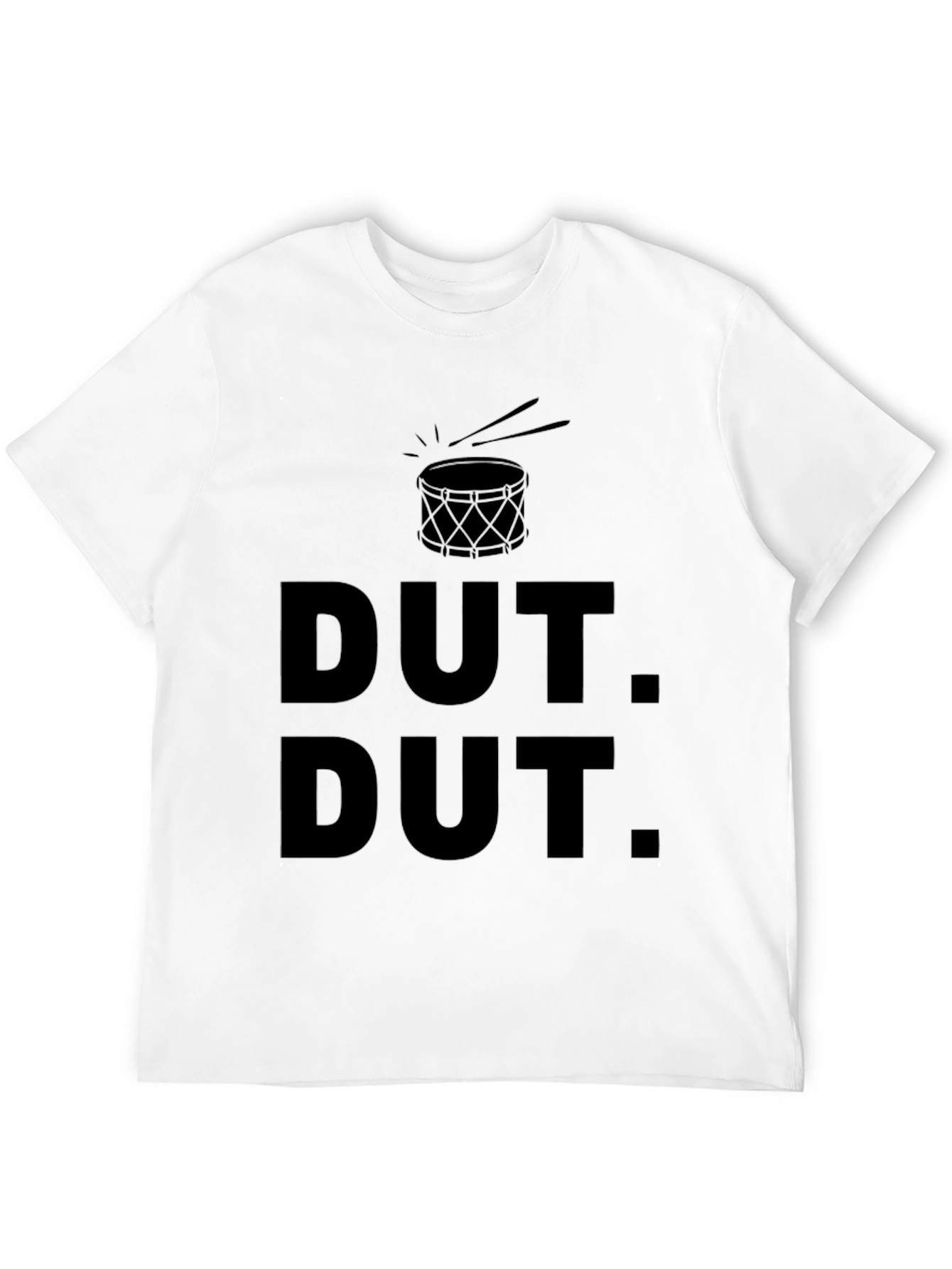 Dut Dut Drum T-Shirt - Black Crew Neck