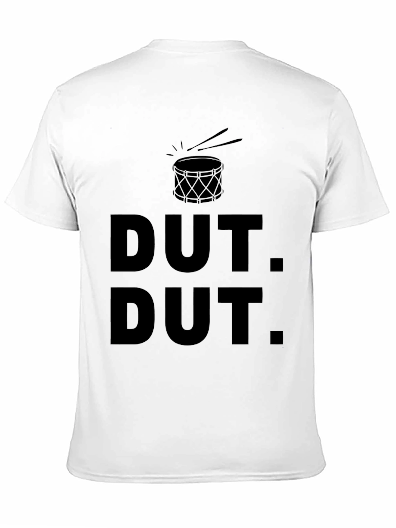 Dut Dut Drum T-Shirt - Black Crew Neck