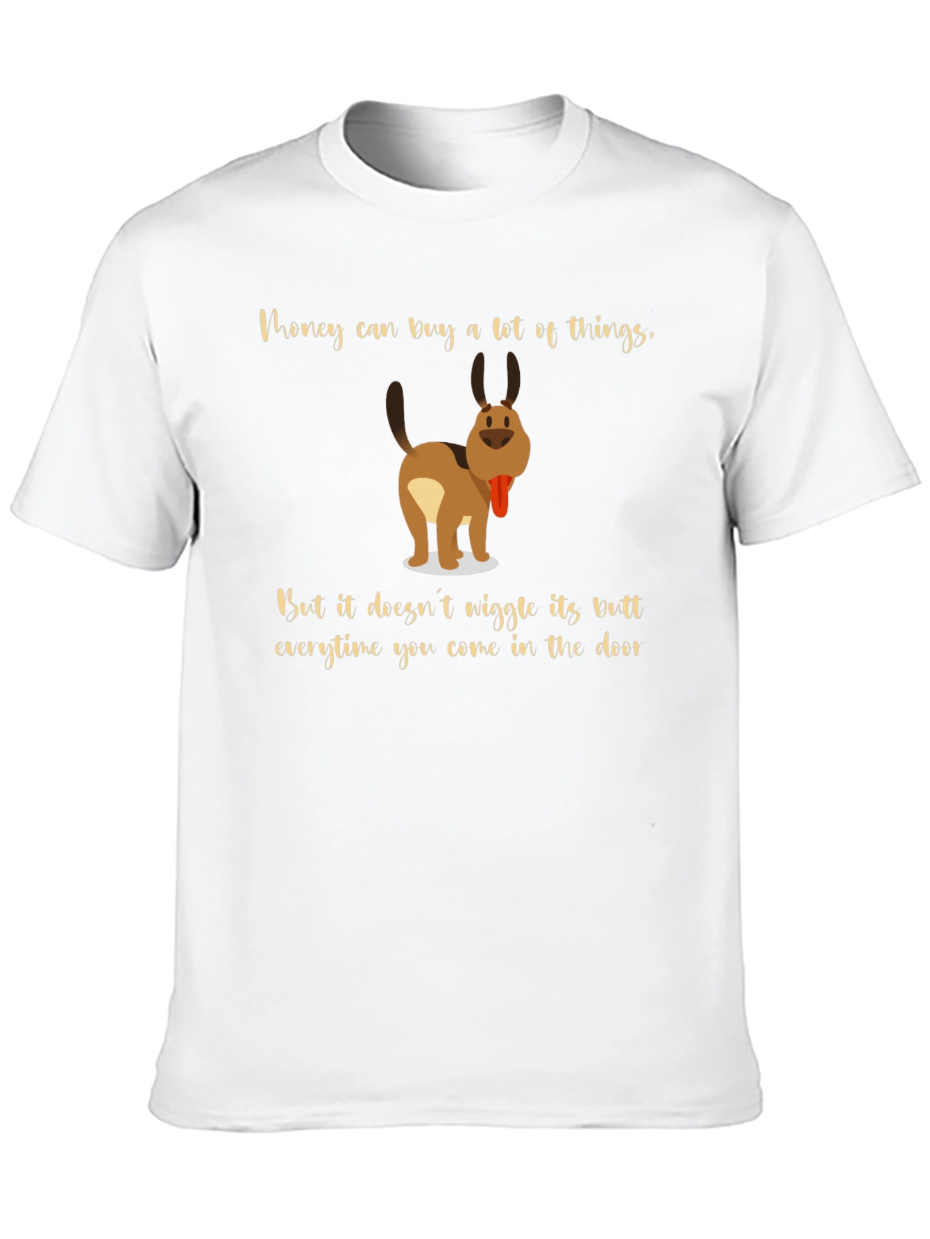 Dog Wiggle Butt Funny Graphic T-Shirt