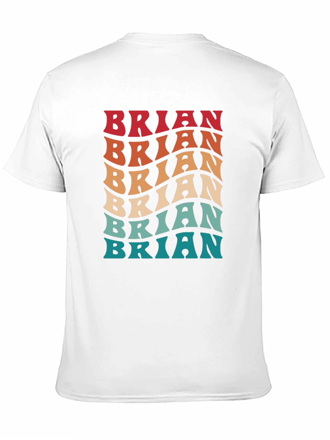 Brian Retro Wave Text T-Shirt