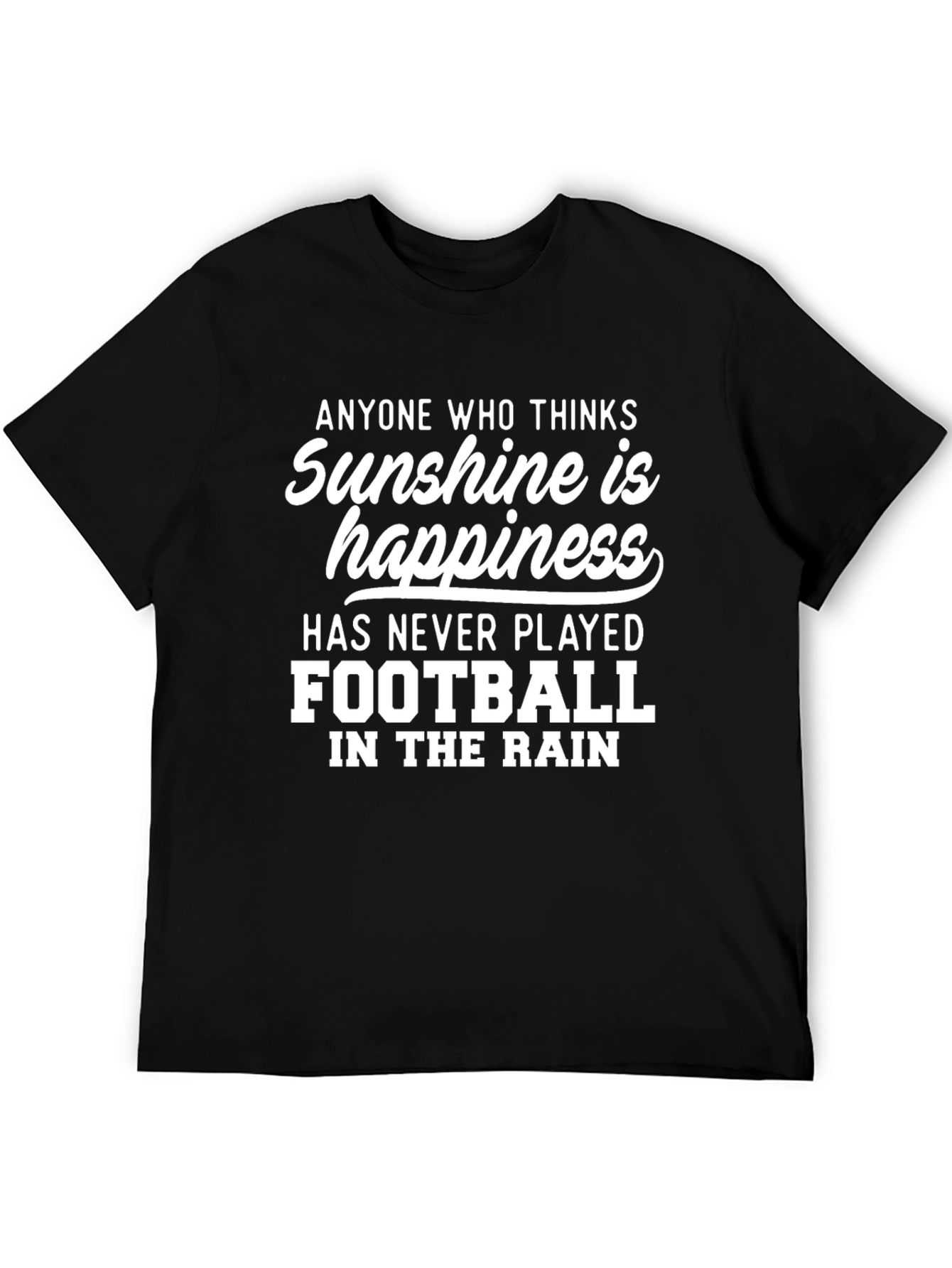 Sunshine & Happiness Football Tee