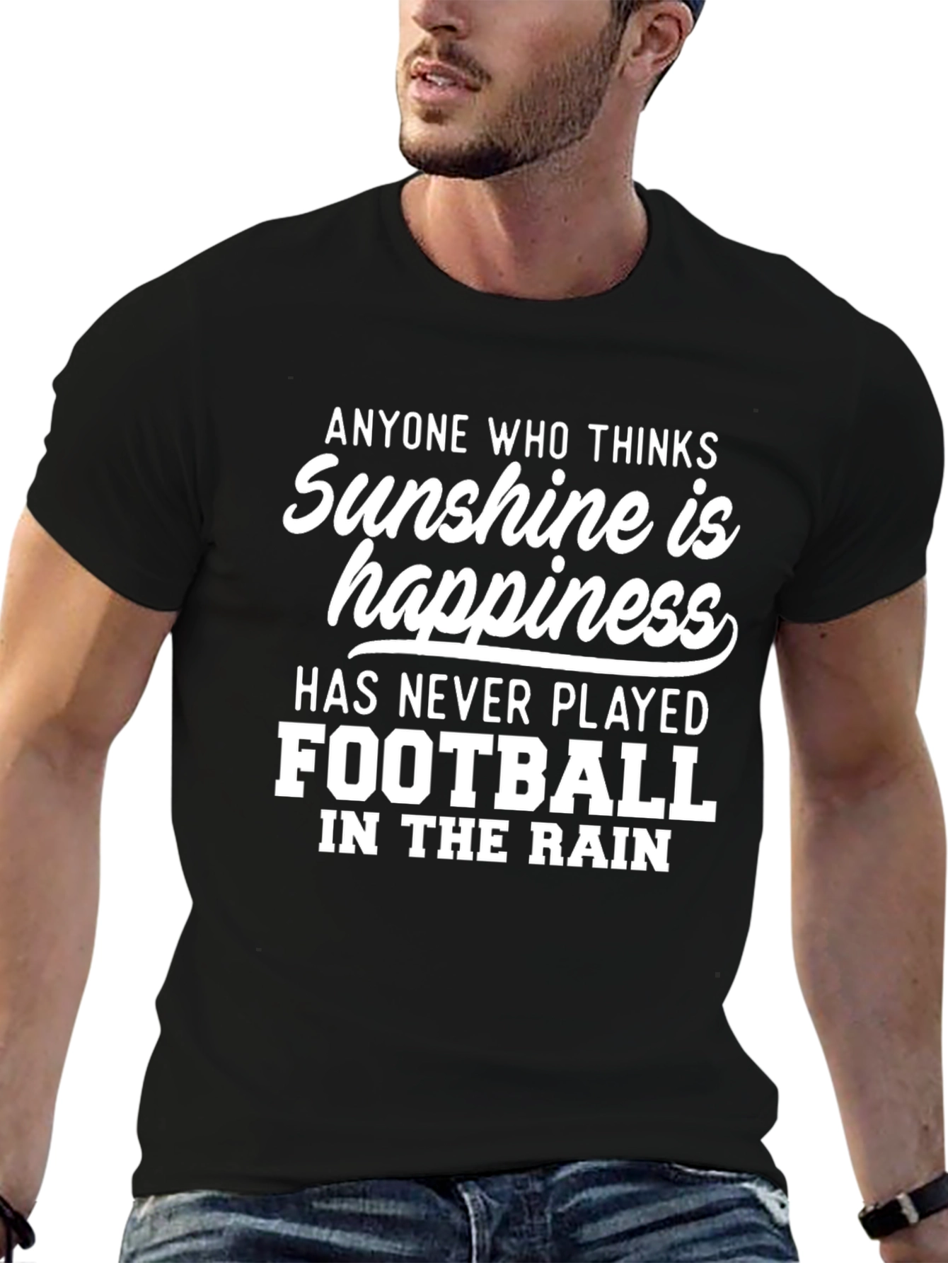 Sunshine & Happiness Football Tee