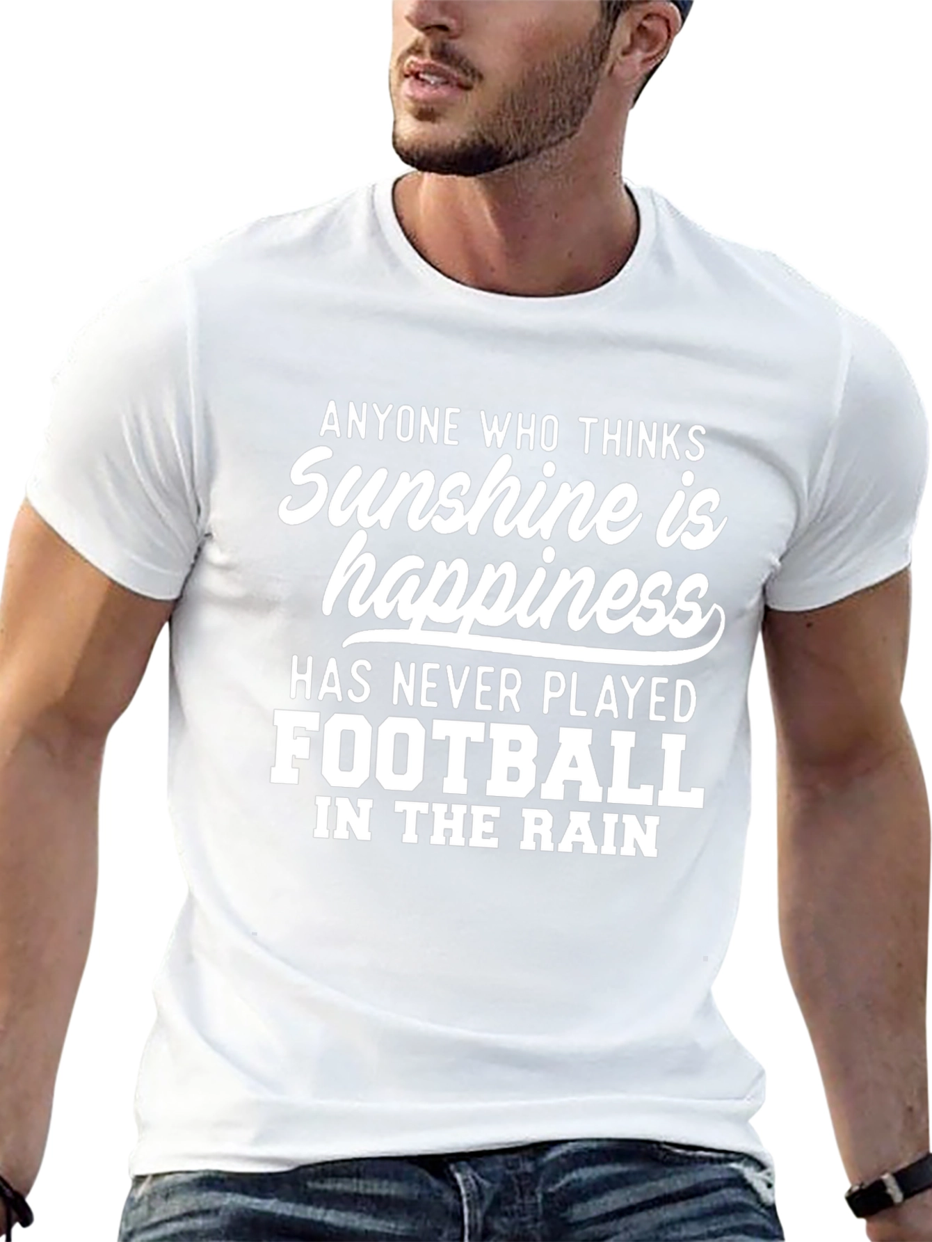 Sunshine & Happiness Football Tee