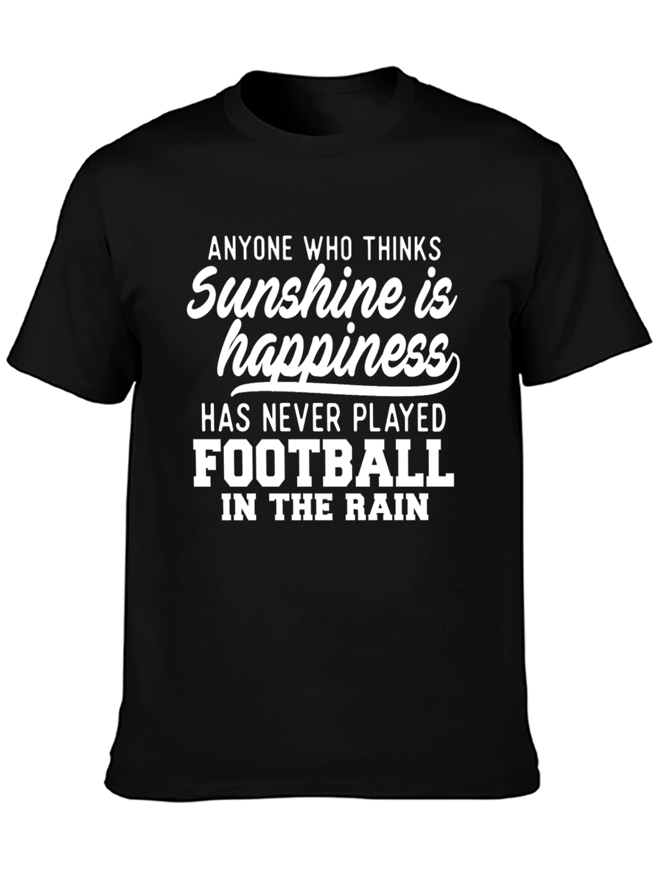 Sunshine & Happiness Football Tee