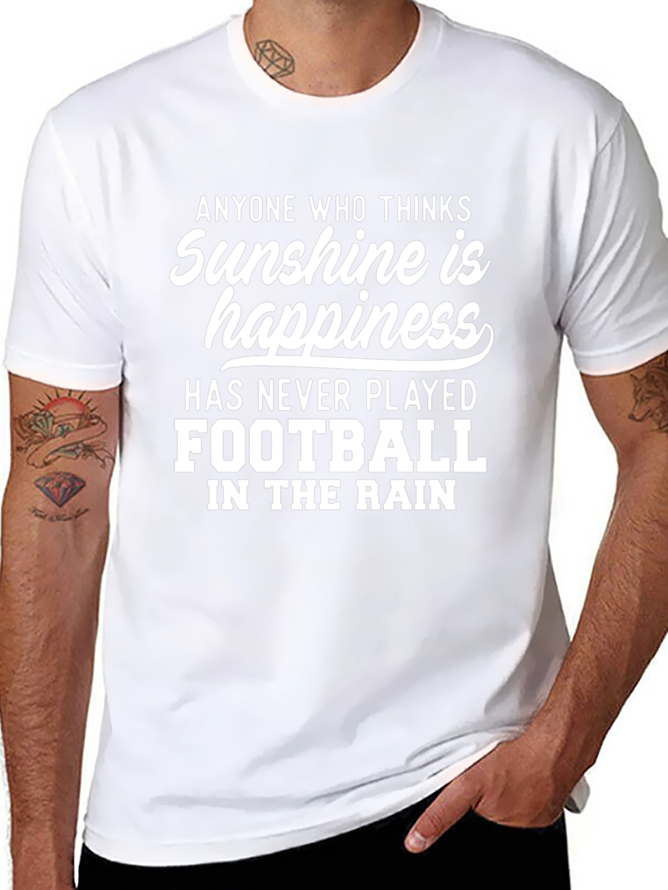 Sunshine & Happiness Football Tee