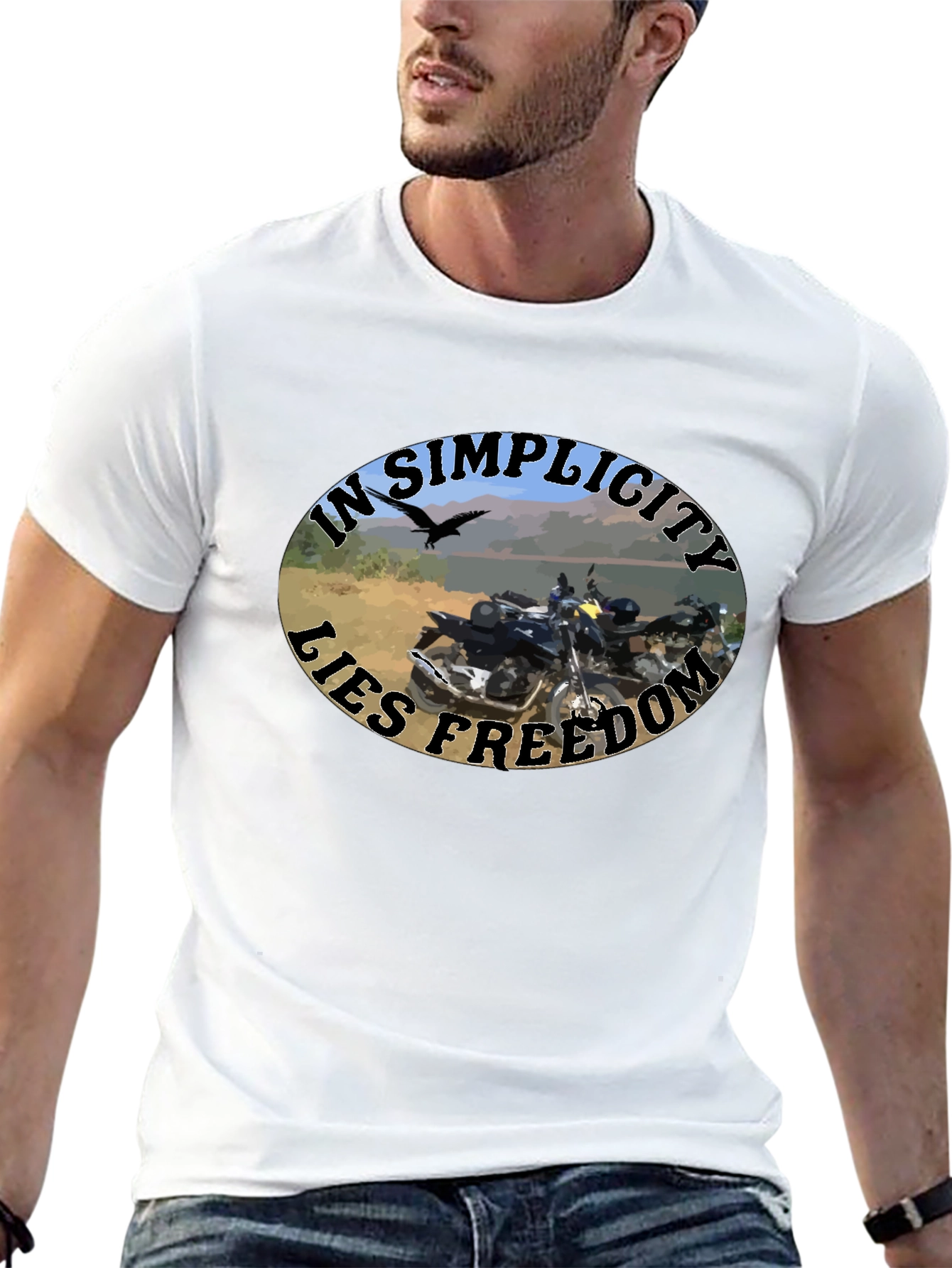 In Simplicity Lies Freedom Black T-Shirt