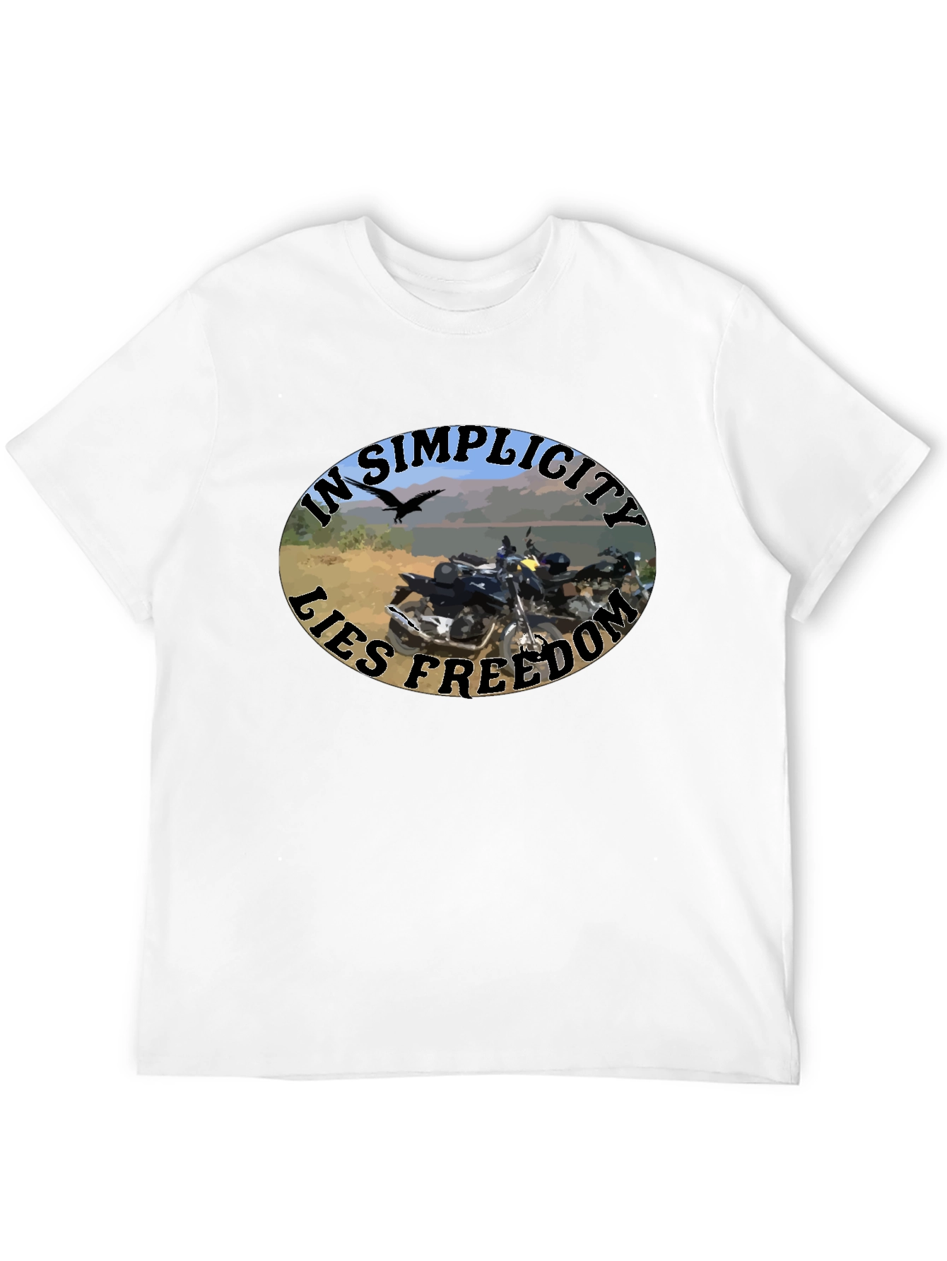 In Simplicity Lies Freedom Black T-Shirt