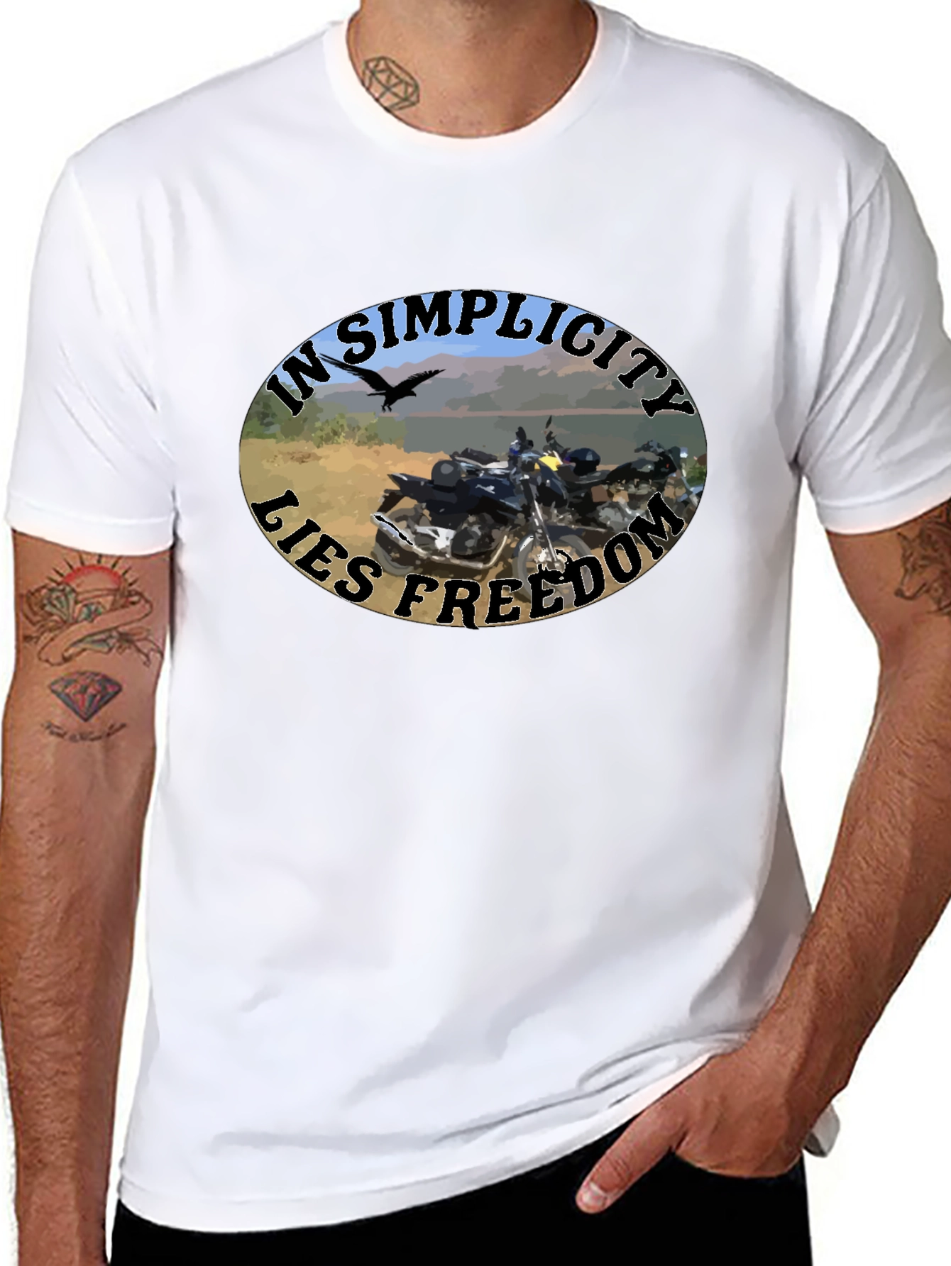 In Simplicity Lies Freedom Black T-Shirt