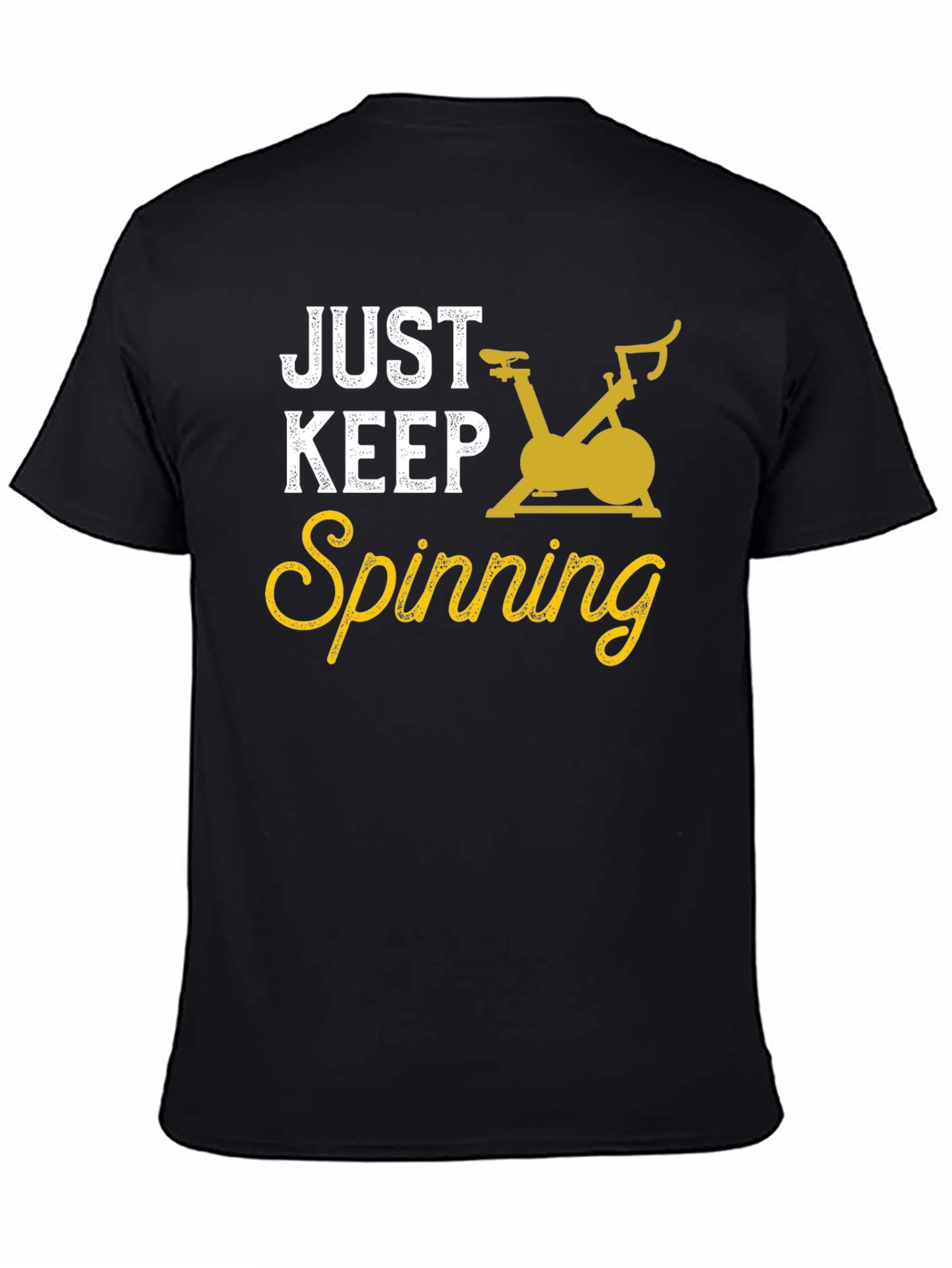 Just Keep Spinning Black T-Shirt
