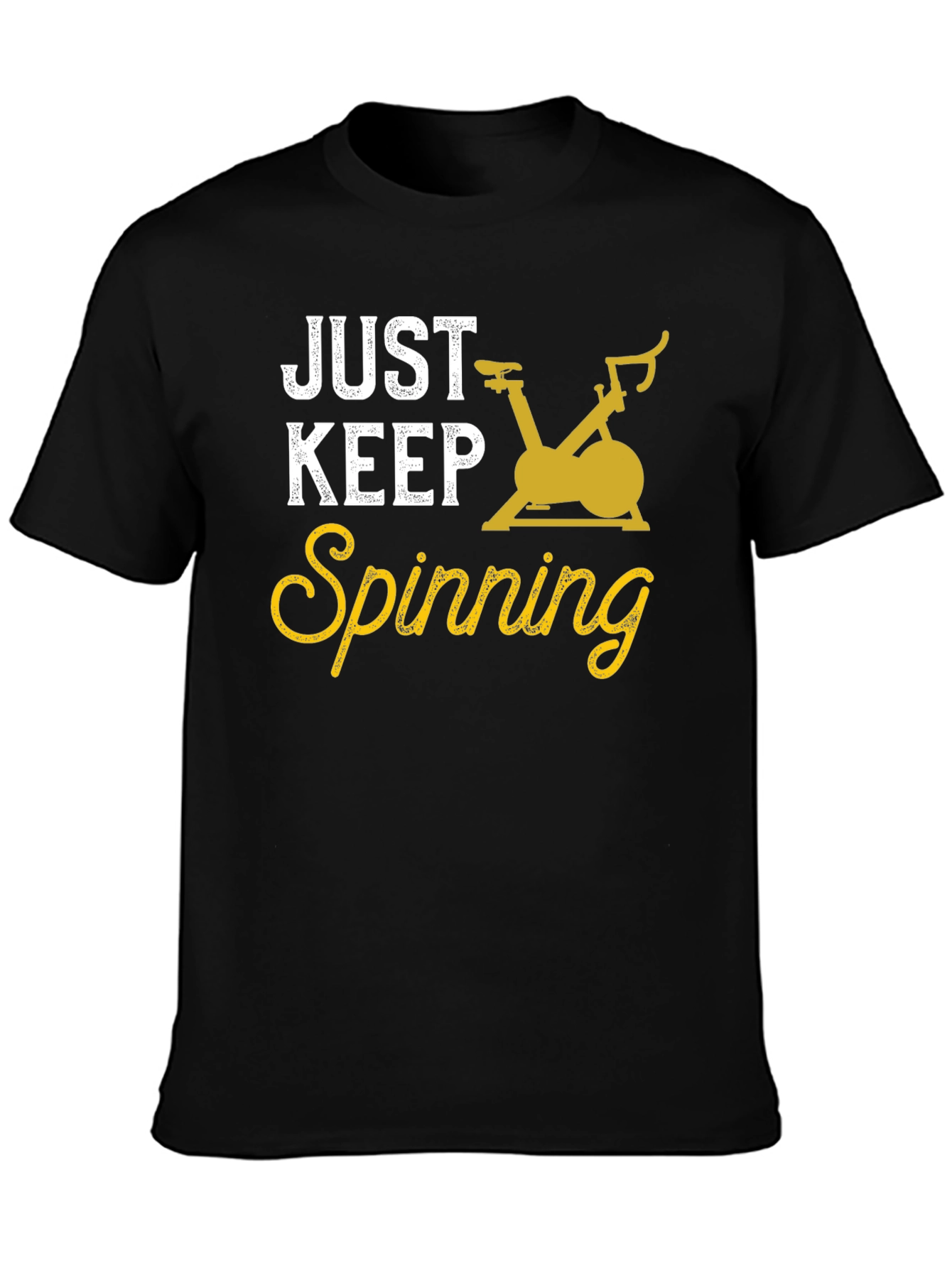 Just Keep Spinning Black T-Shirt