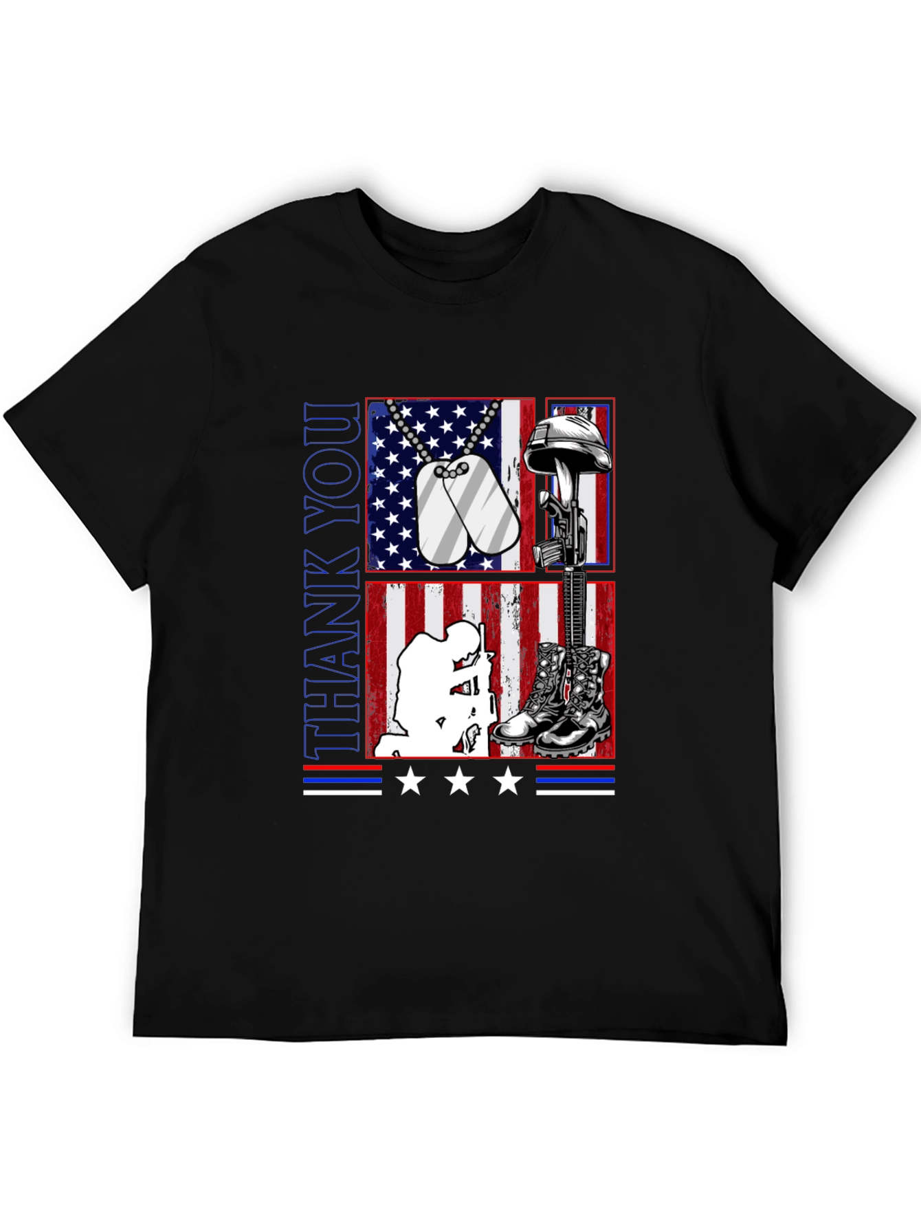 Thank You Military Tribute Graphic Tee