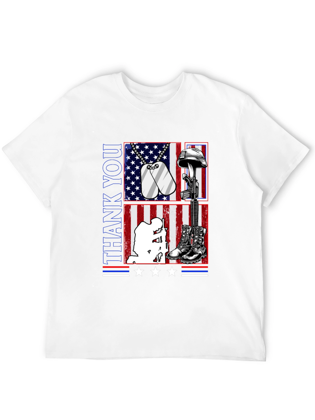 Thank You Military Tribute Graphic Tee