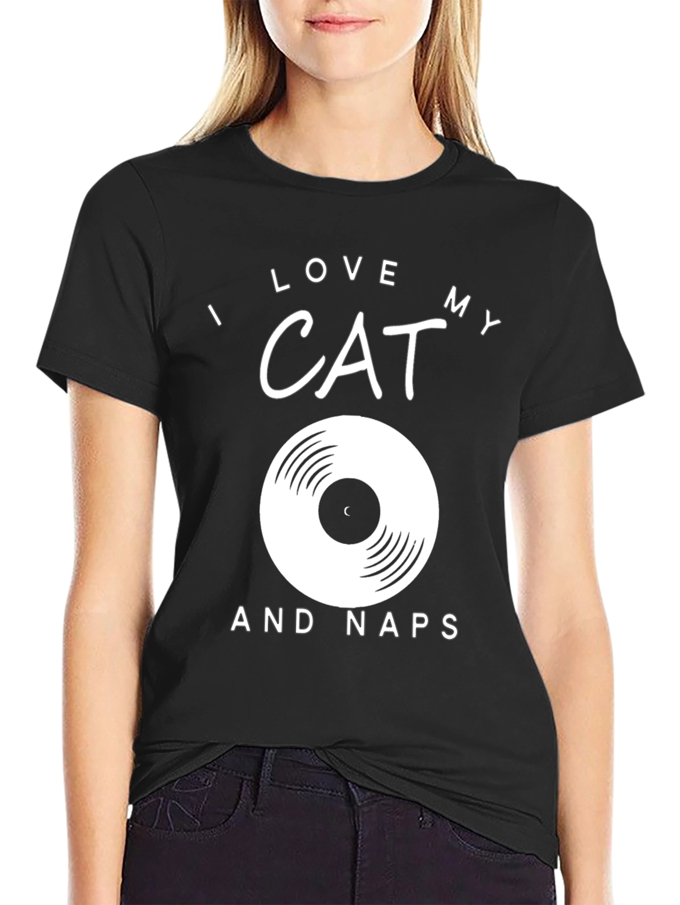 I Love My Cat and Naps Graphic Tee