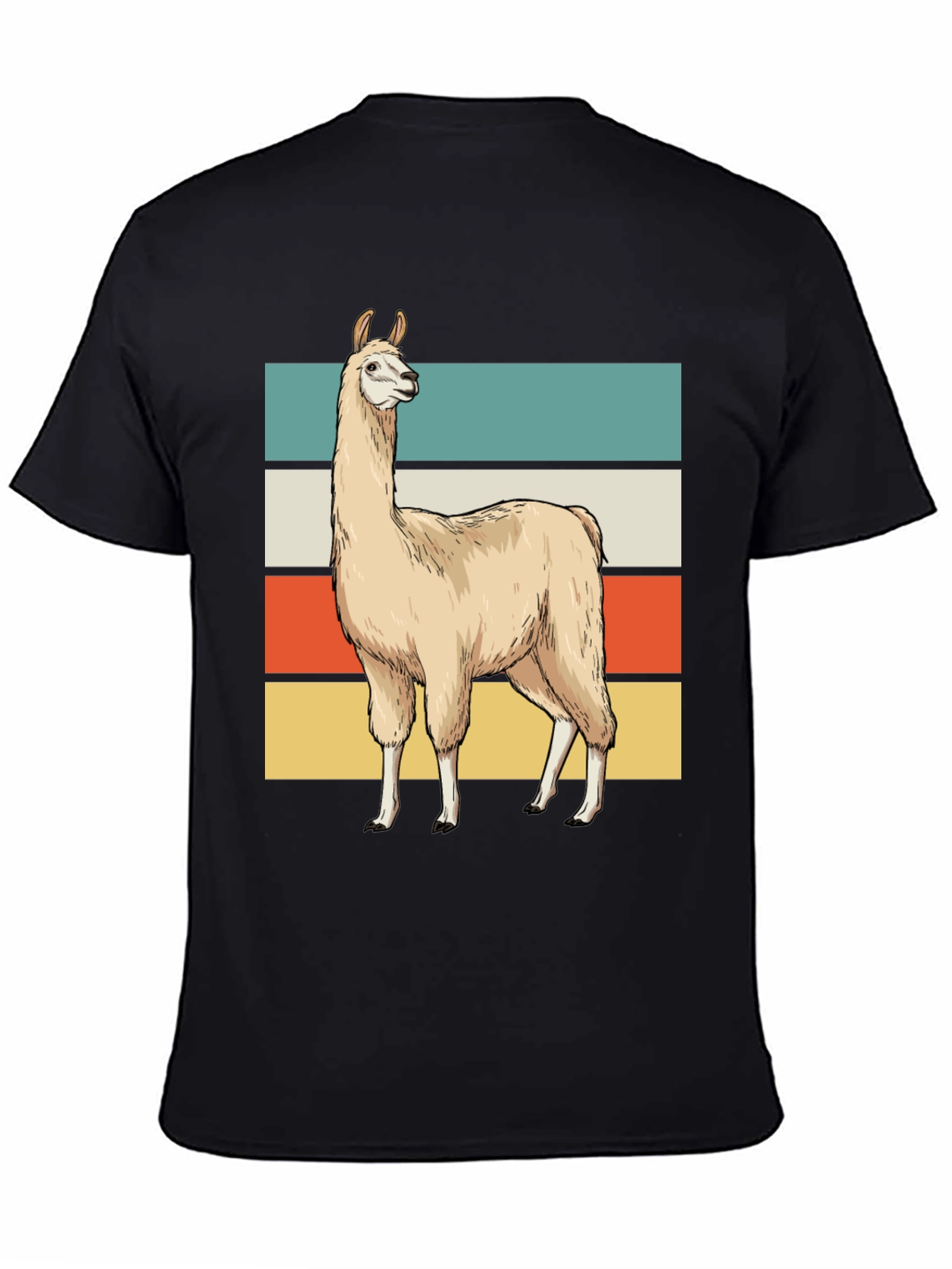 Retro Llama Graphic Tee - Casual Style