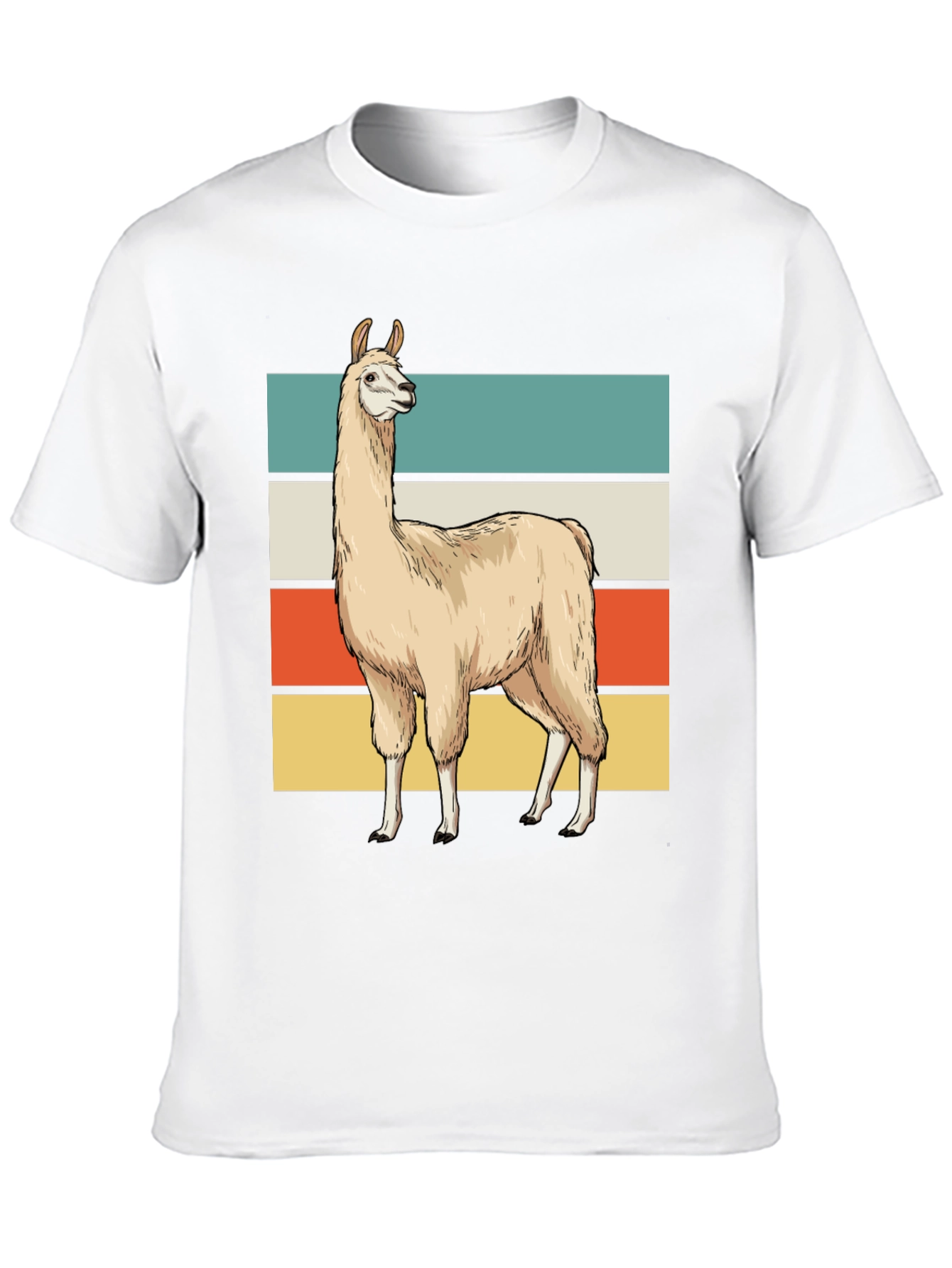 Retro Llama Graphic Tee - Casual Style