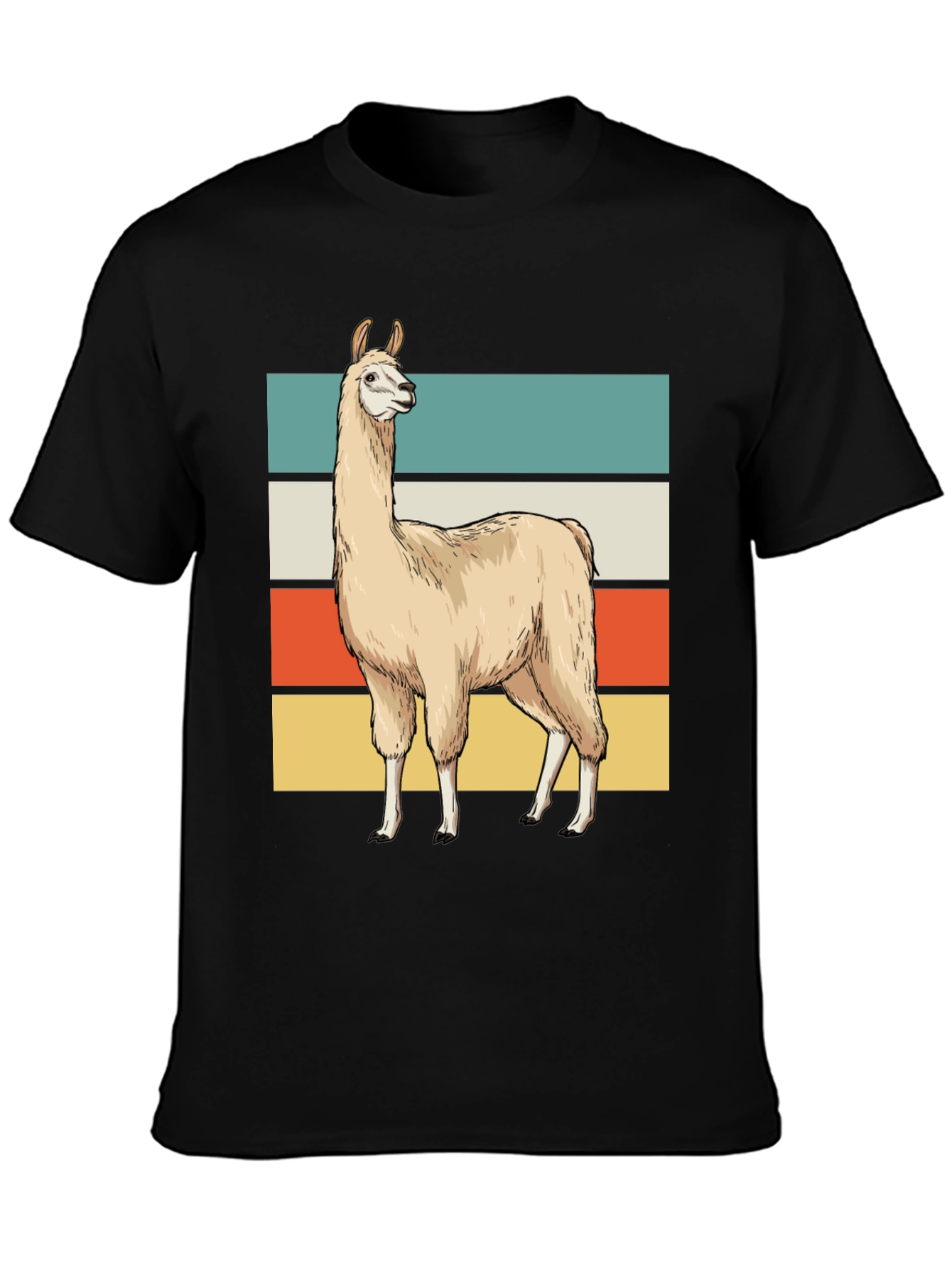 Retro Llama Graphic Tee - Casual Style