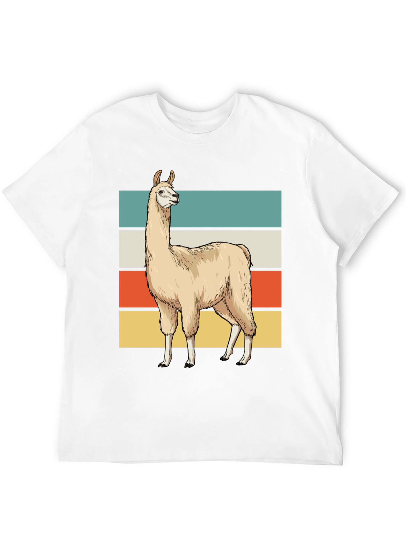 Retro Llama Graphic Tee - Casual Style