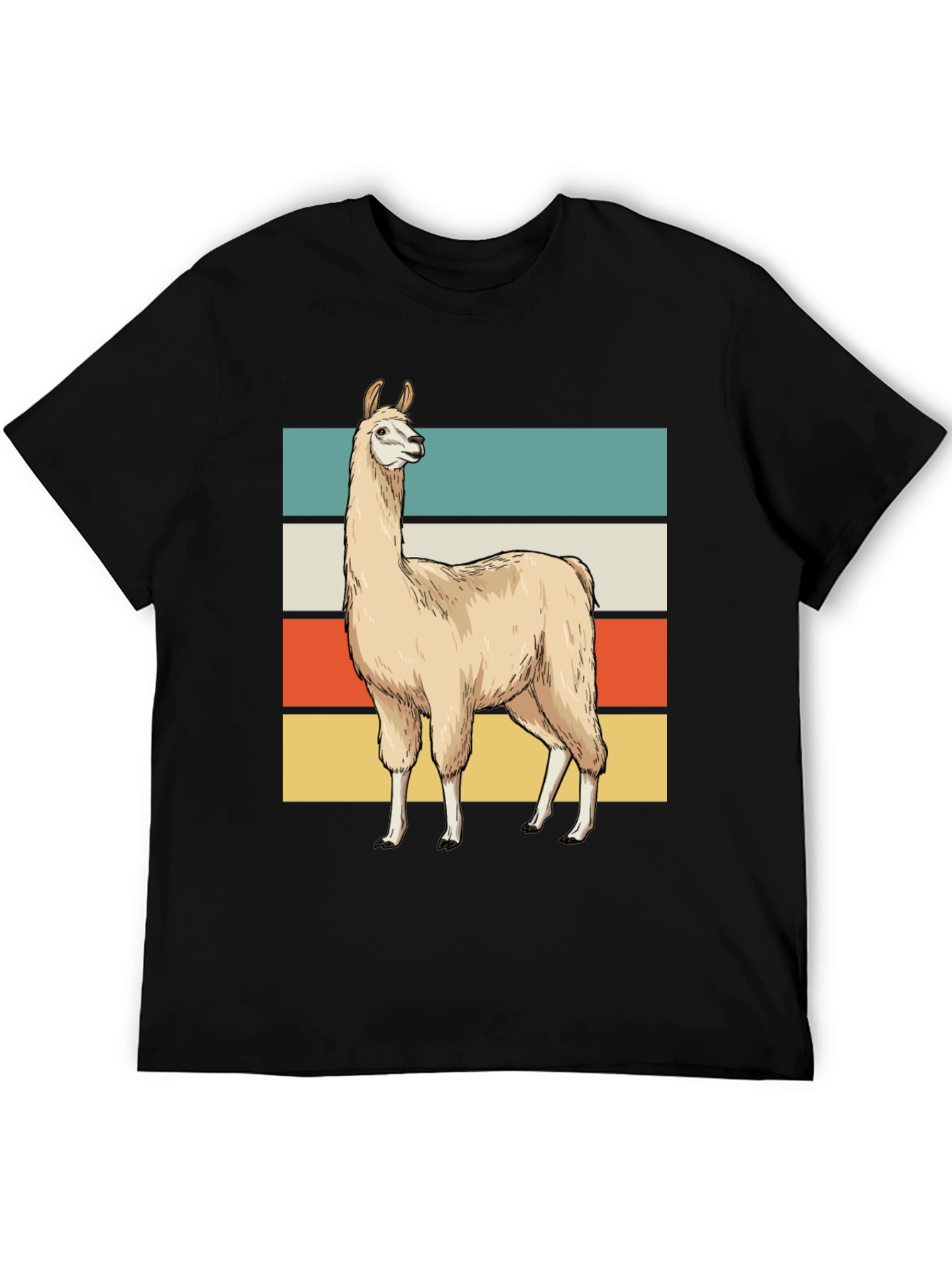 Retro Llama Graphic Tee - Casual Style