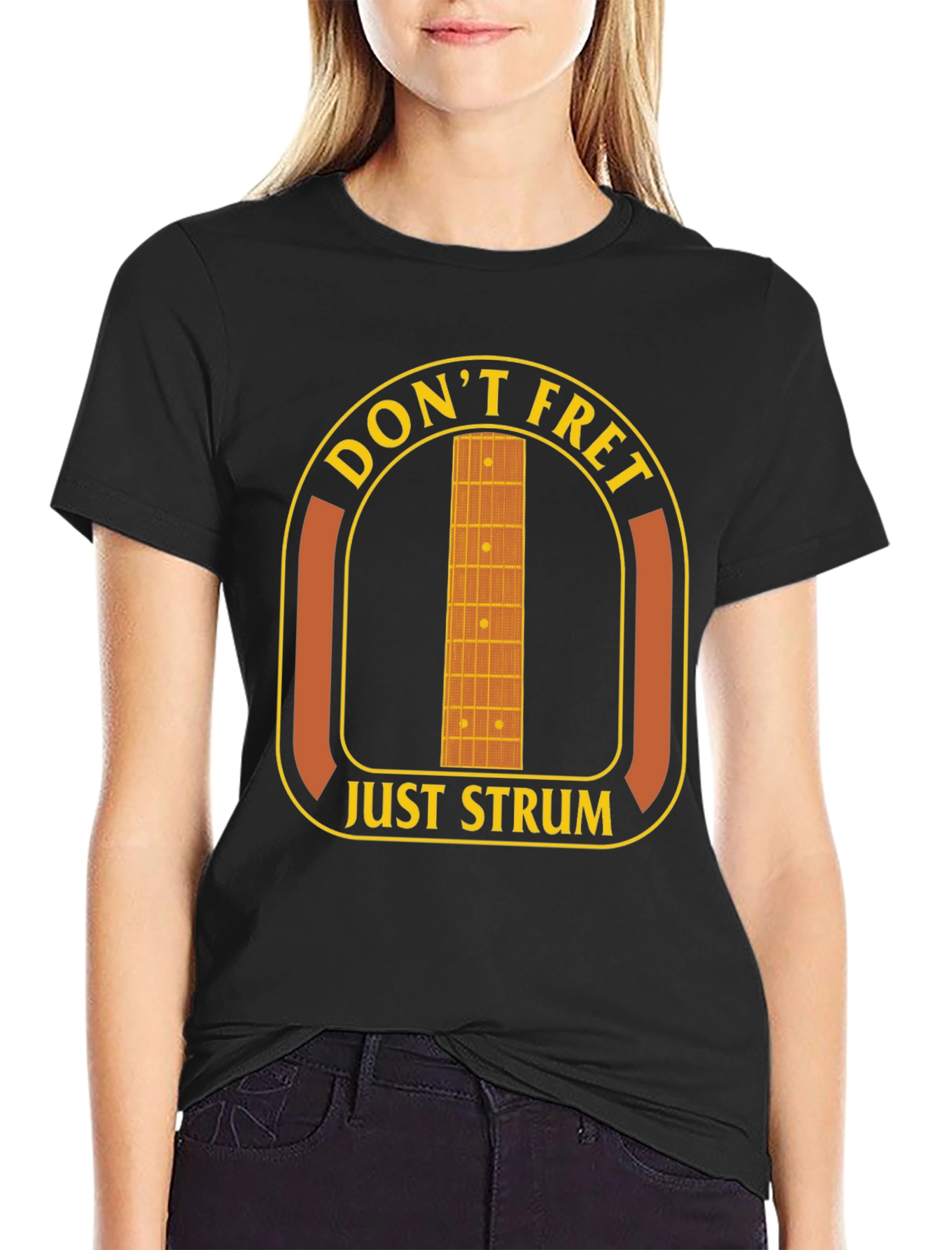 Dont Fret Just Strum T-Shirt - Music Lover Tee