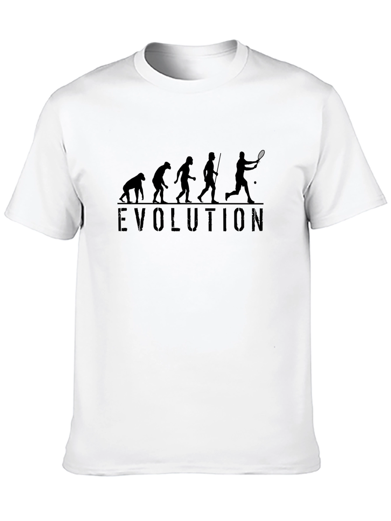 Evolution Tennis Graphic Tee - Black