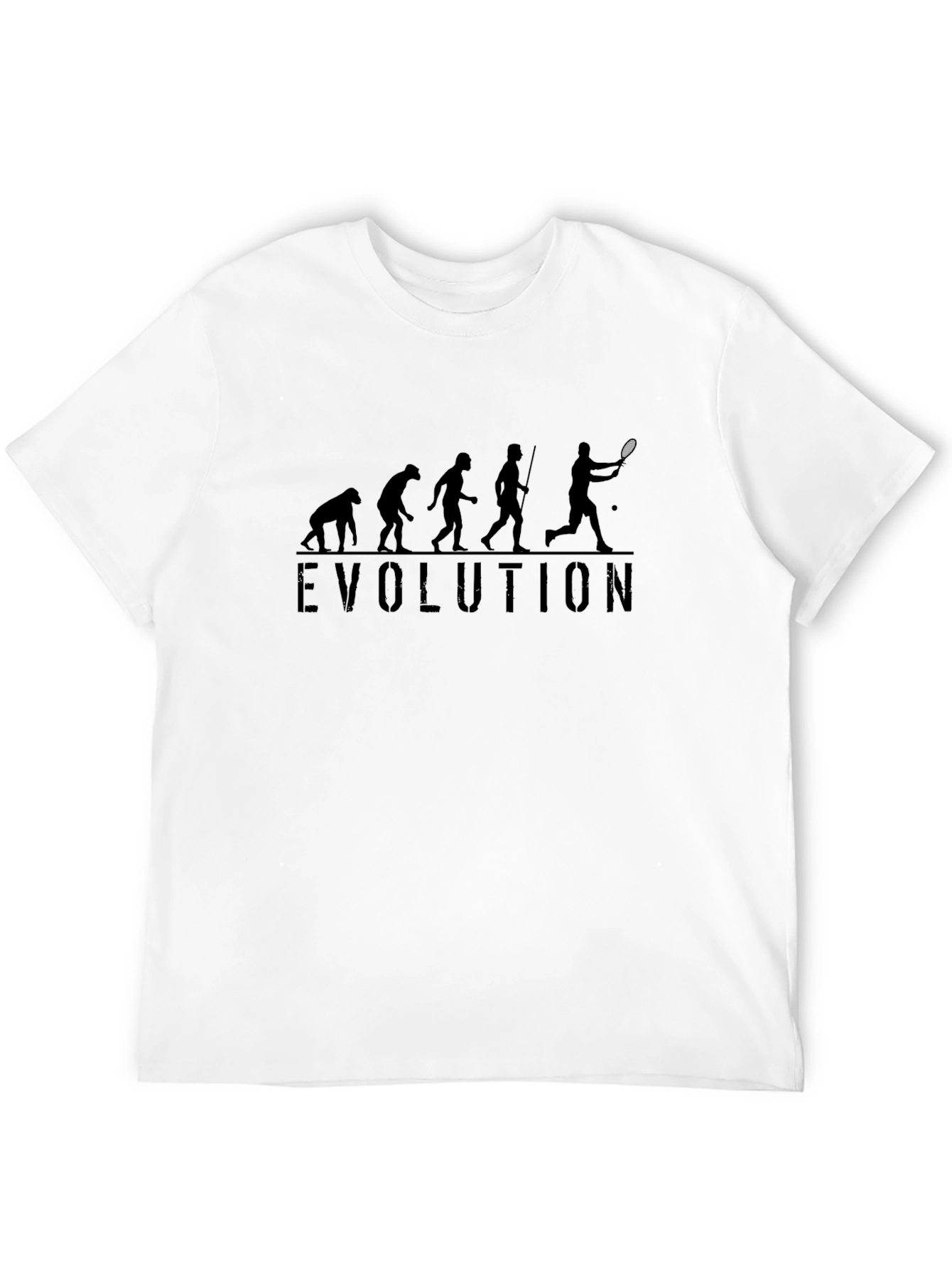 Evolution Tennis Graphic Tee - Black
