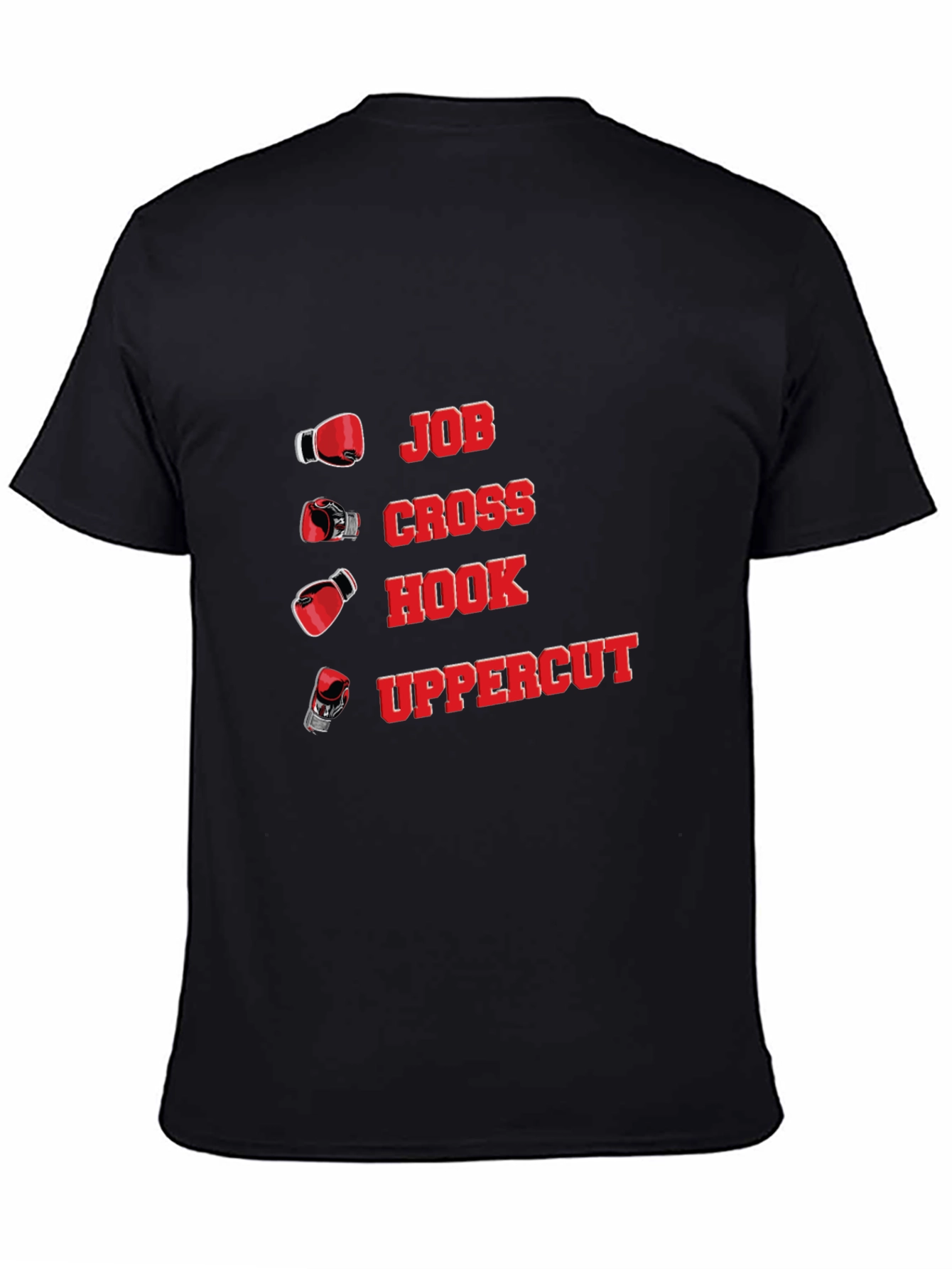 Boxing Punch T-Shirt - Jab Cross Hook Uppercut