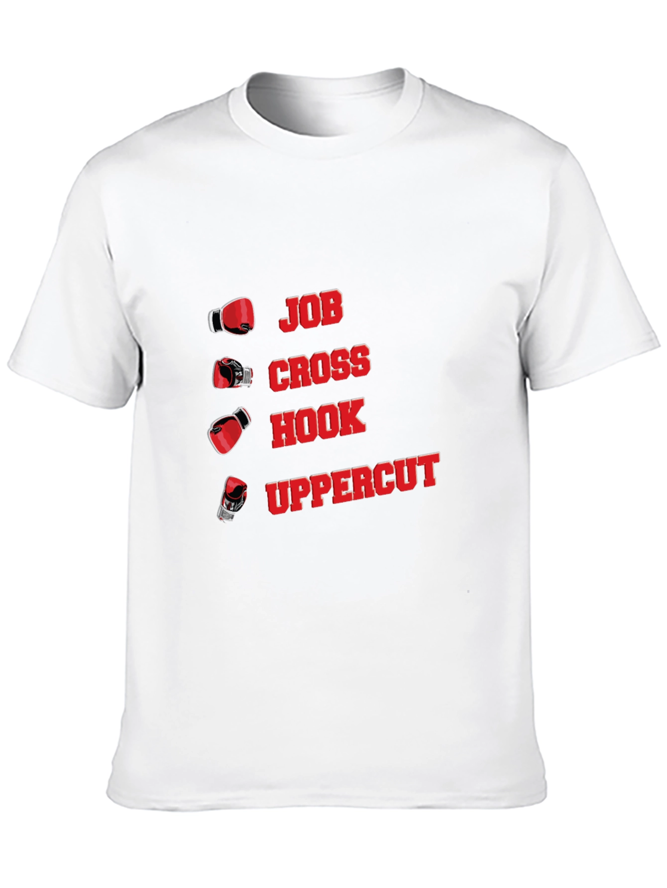 Boxing Punch T-Shirt - Jab Cross Hook Uppercut